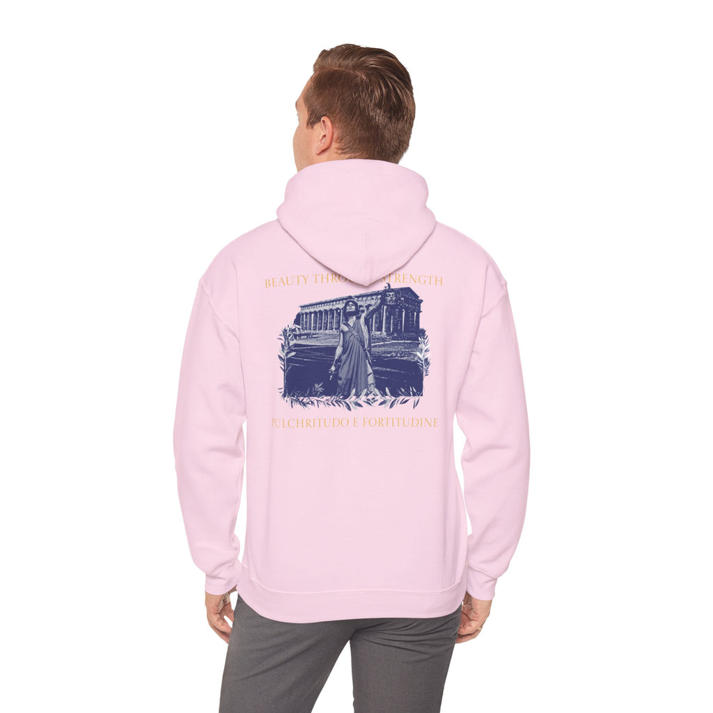 The Hero's Victory Classically-Themed Cotton Graphic Hoodie