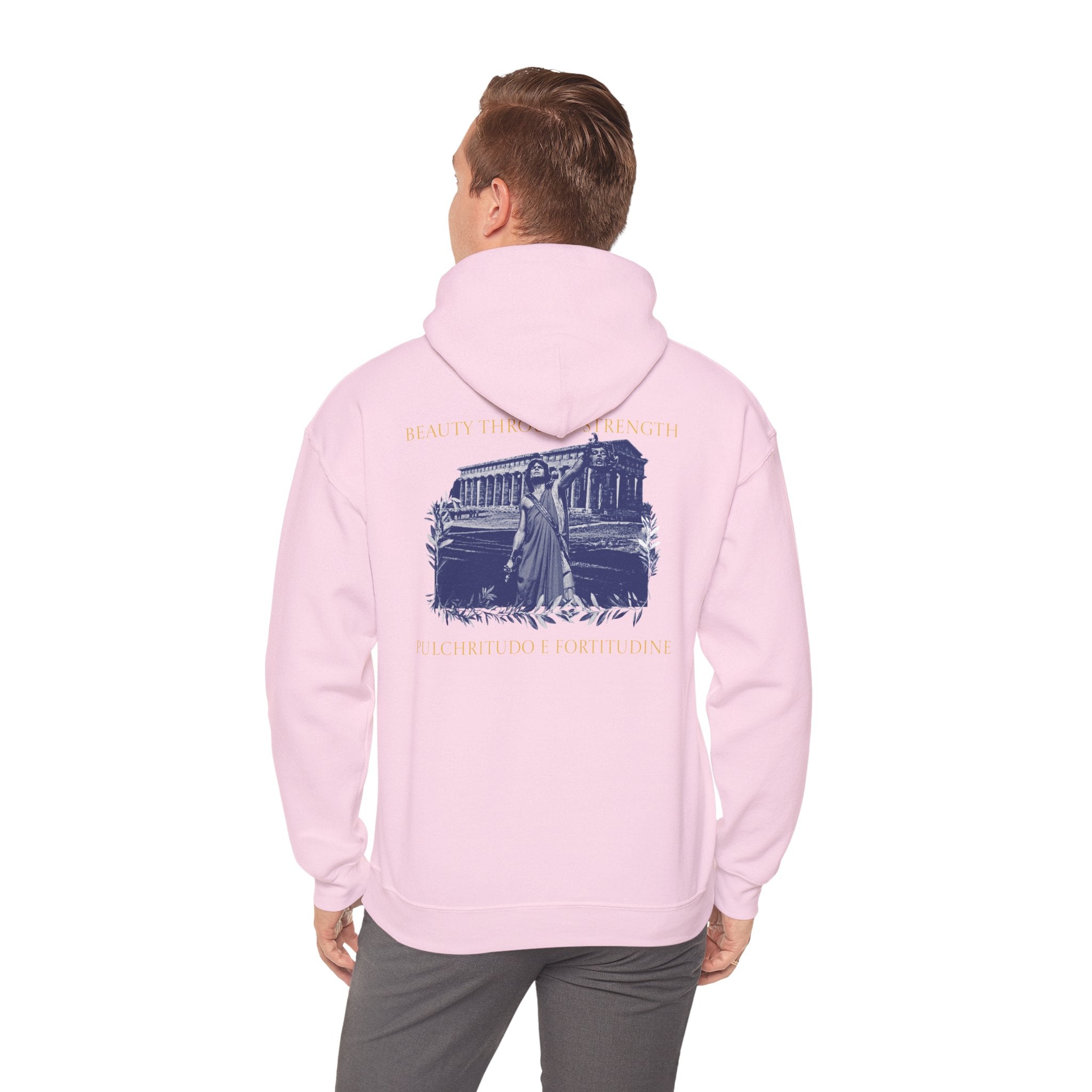 The Hero's Victory Classically-Themed Cotton Graphic Hoodie