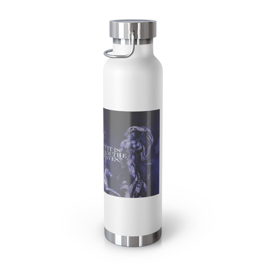 Neptune waterbottle Stylish Insulated Water Bottle for Outdoor Adventures, Motivational Fitness Water Bottle, Copper Vacuum Flask for Gym, Travel and Beach