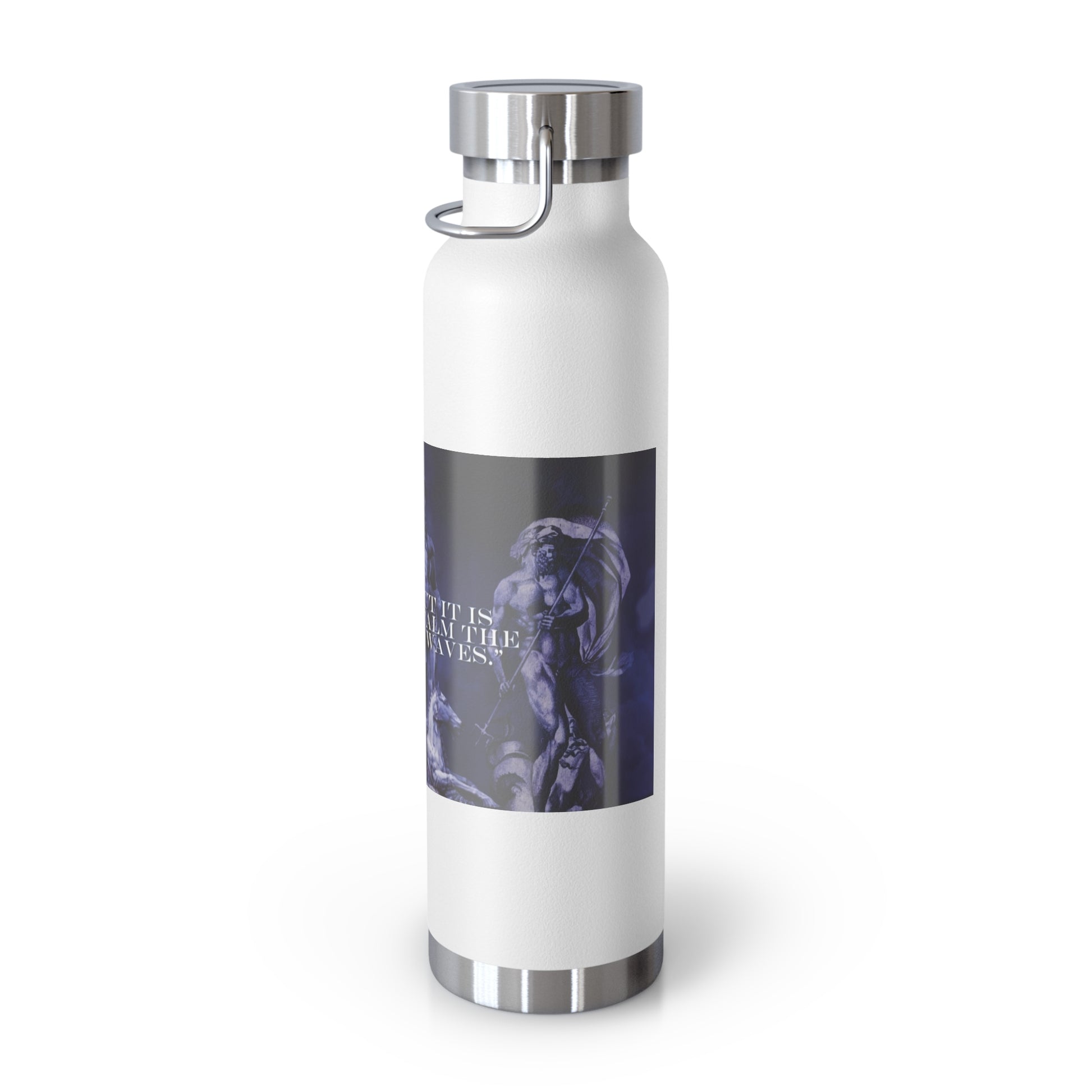 Neptune waterbottle Stylish Insulated Water Bottle for Outdoor Adventures, Motivational Fitness Water Bottle, Copper Vacuum Flask for Gym, Travel and Beach