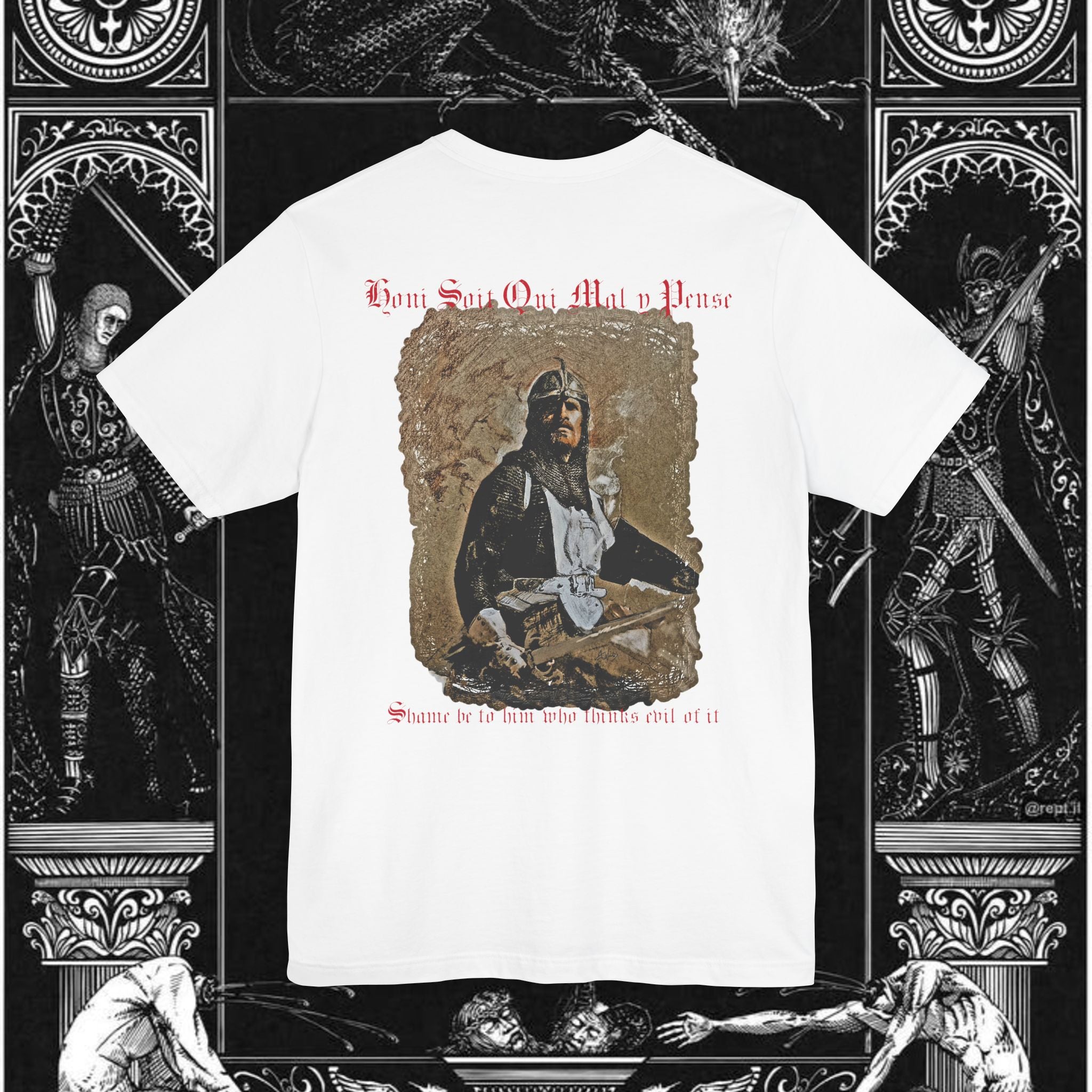 The Knight's Rest Medieval Fantasy Graphic T-Shirt