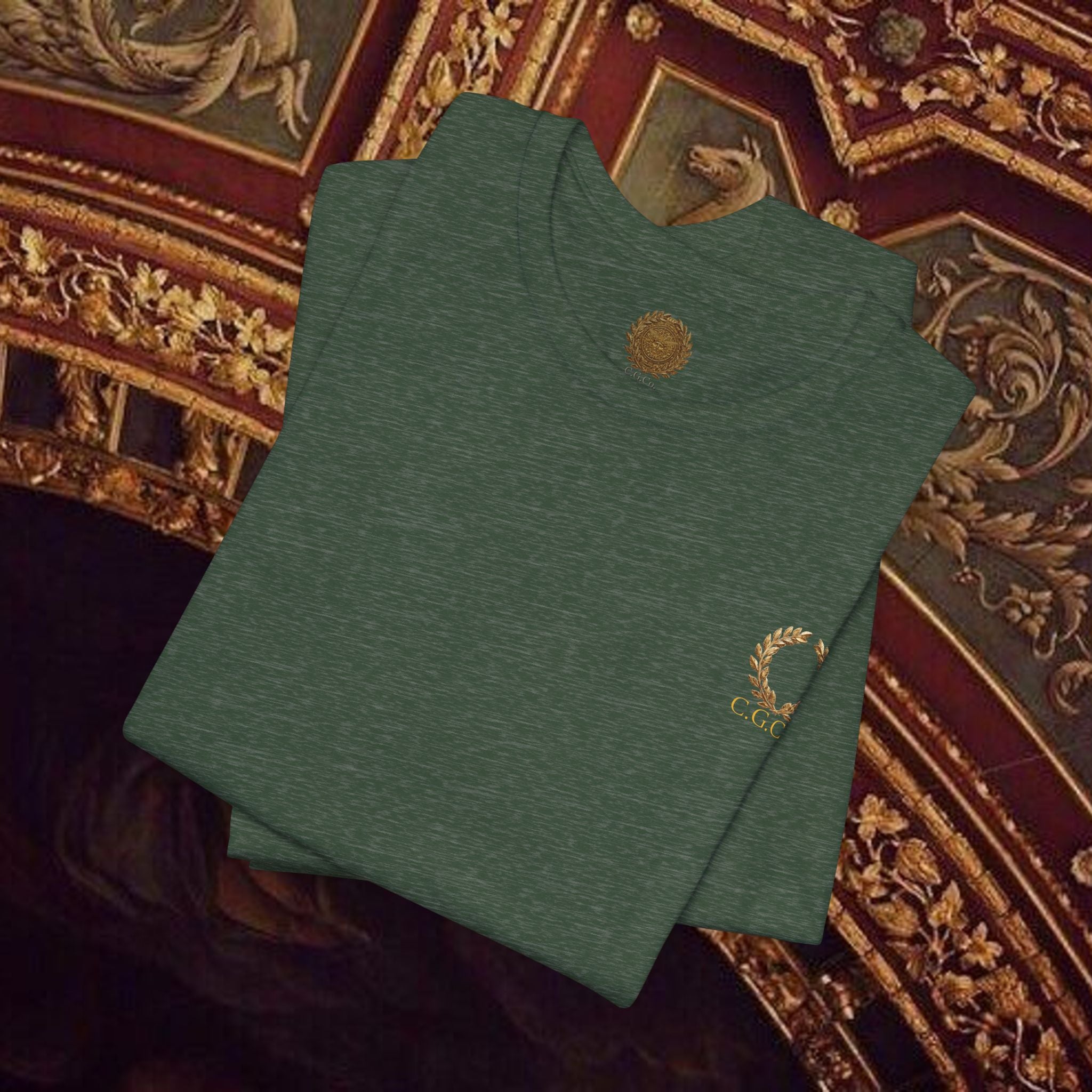 The Goddess's Protection Classically-Inspired Cotton Graphic T Shirt Back Version