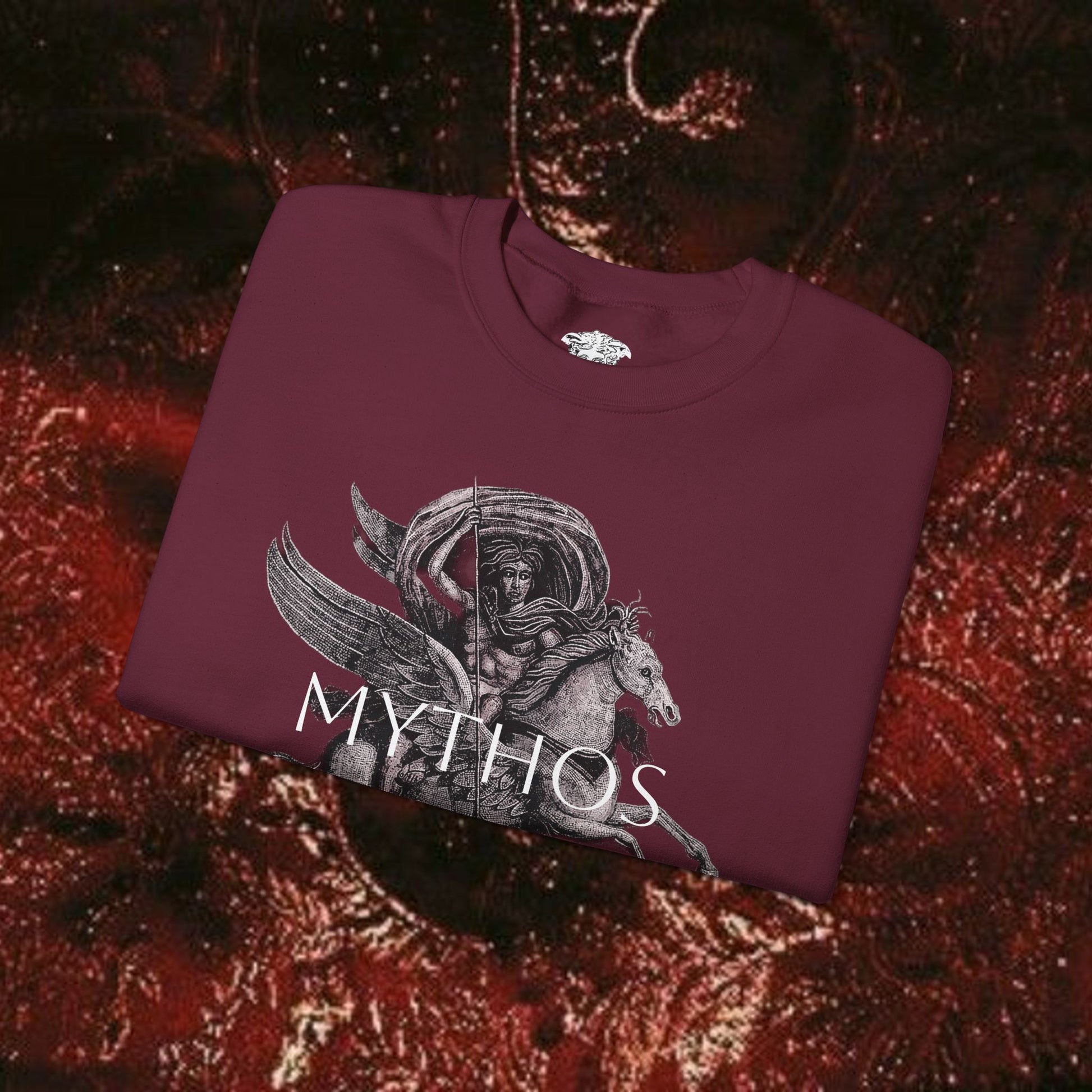 Warrior's Mythos Unisex Heavy Blend Sweatshirt.