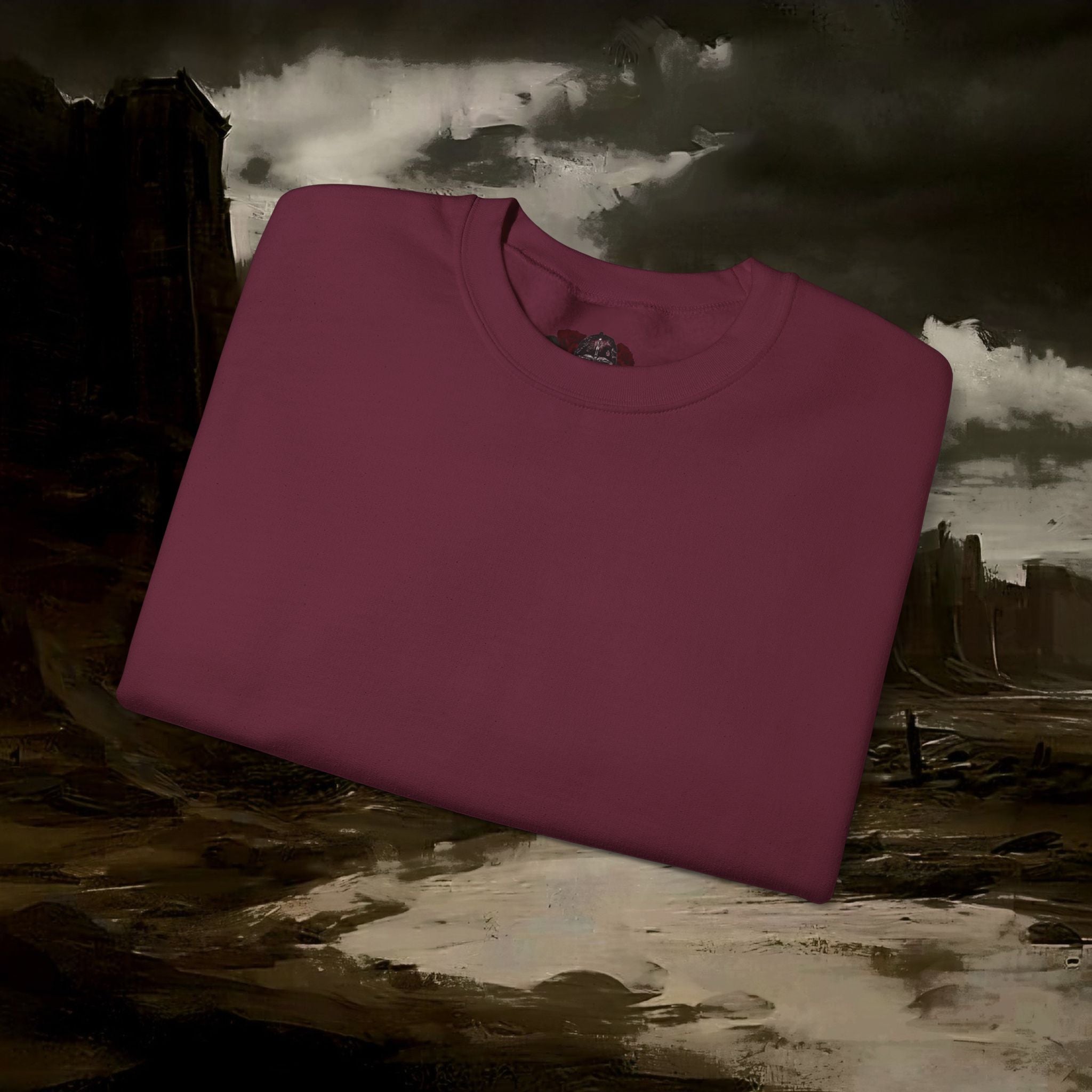 The Barbarian's Mirror Fantasy Medieval Inspired Unisex Sweatshirt Back Version