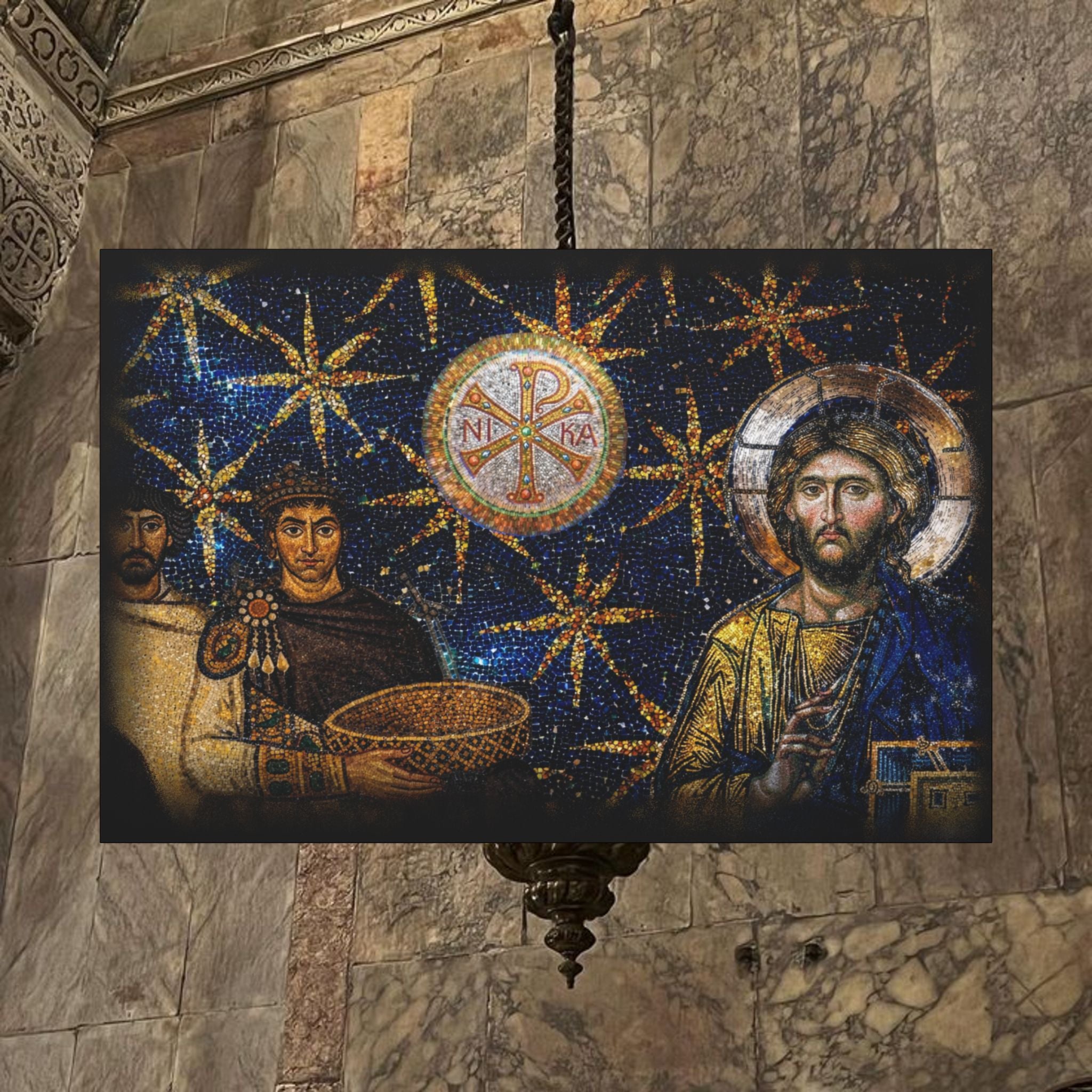 Justinian's Glory Byzantine Late Roman Inspired Matte Canvas, Stretched, (Multi-Size)