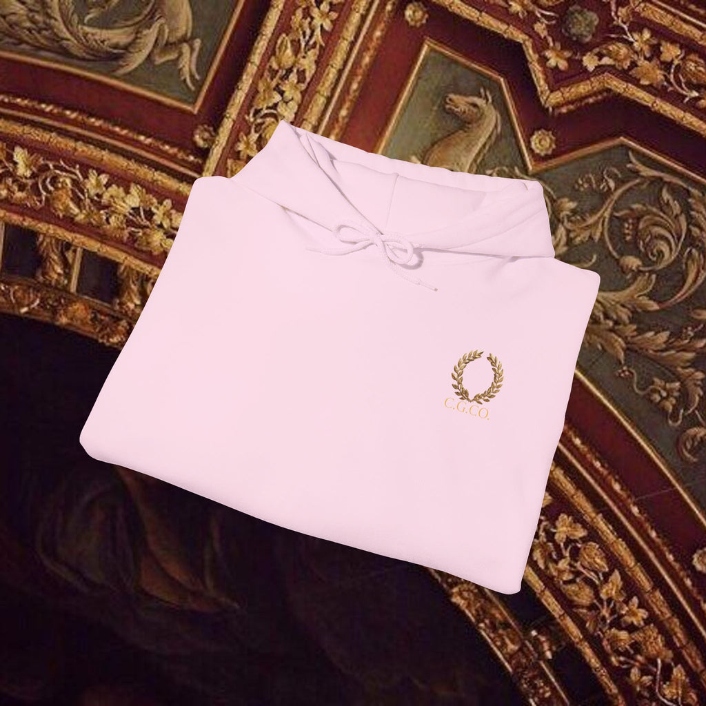 Beauty Through Strength Classically-Inspired Cotton Graphic Hoodie Back Version