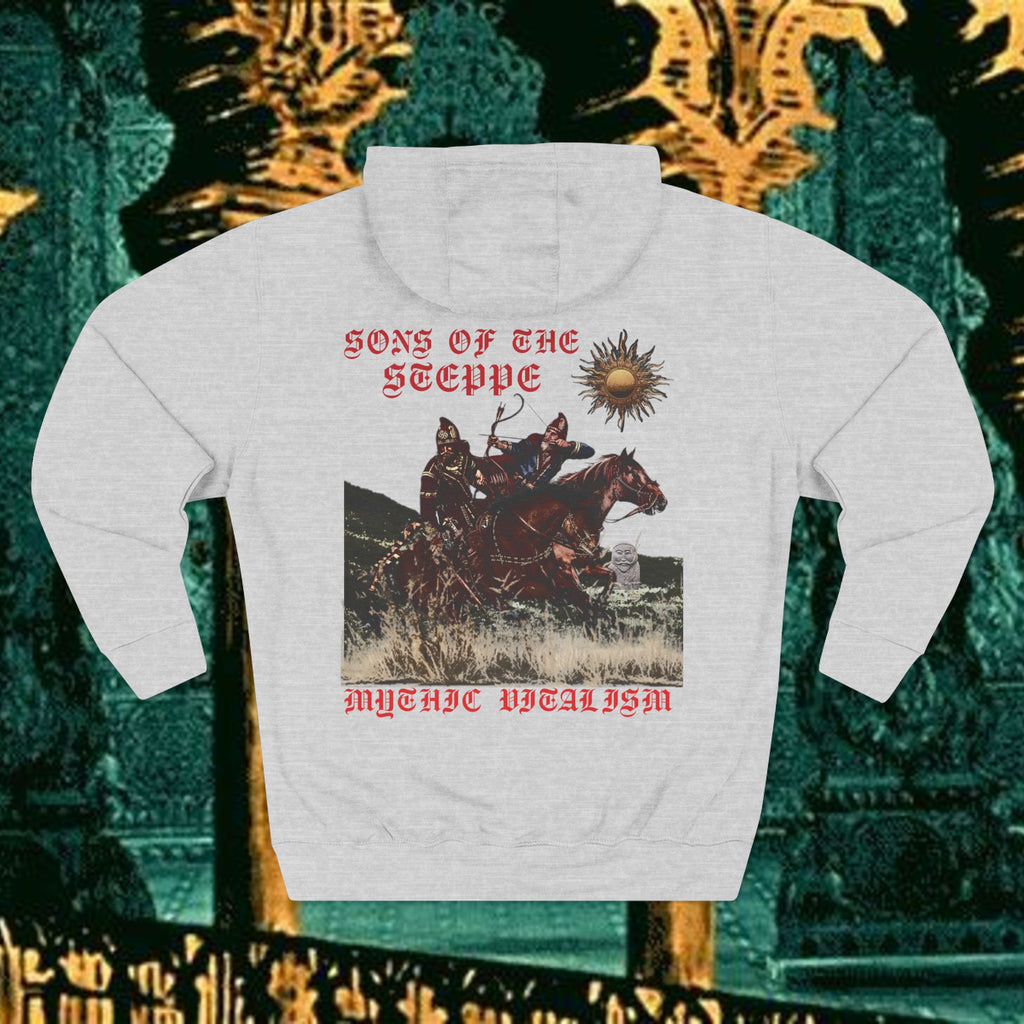 Sons of the Steppe Fleece Hoodie Early Medieval Design