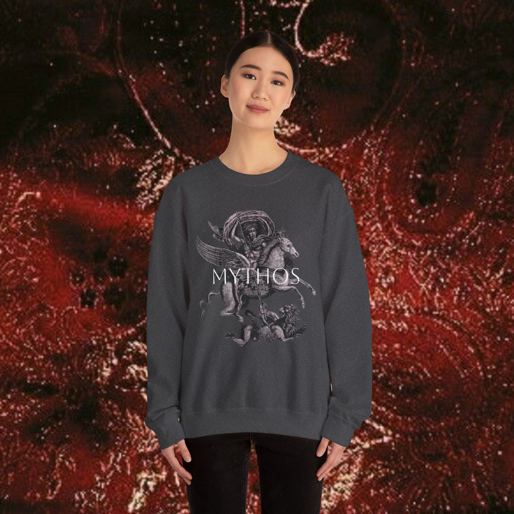 Warrior's Mythos Unisex Heavy Blend Sweatshirt.
