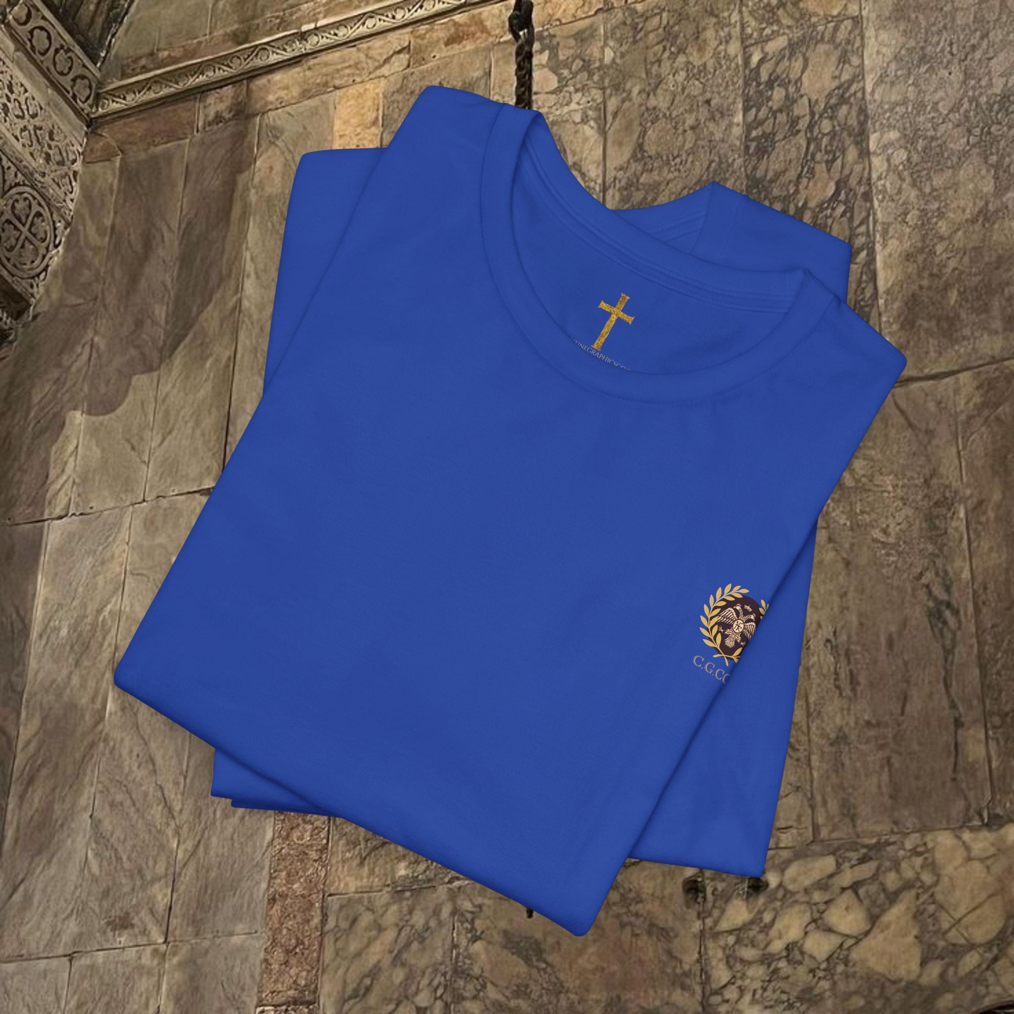 The Kings Fate Byzantine Inspired Cotton Graphic T-shirt Back version