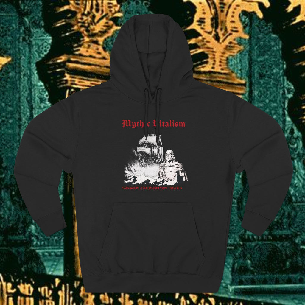 Mythical Vitalism, Sanguis Christianus Vetus Adventure and Exploration Inspired Graphic Fleece Hoodie