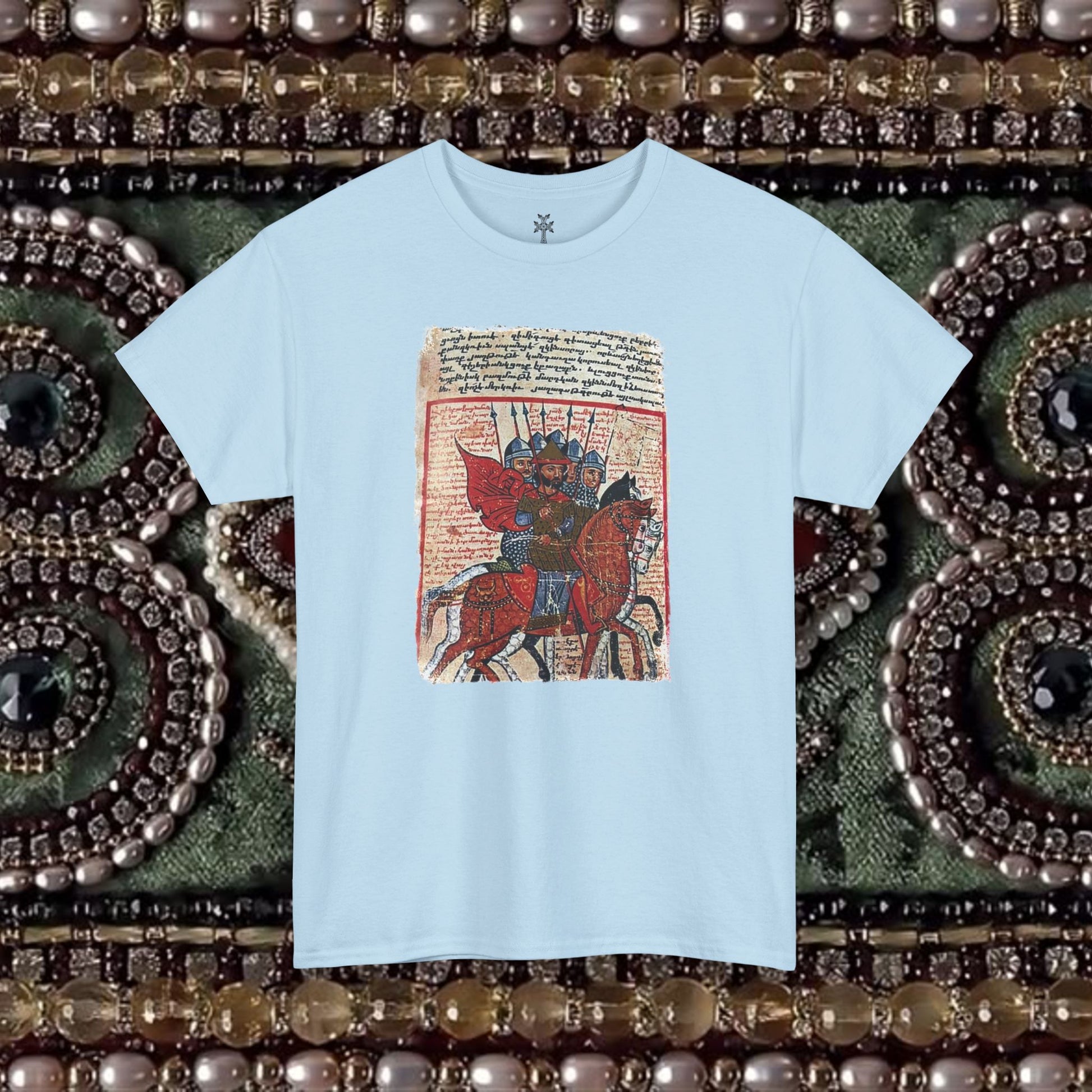 Armenian Warriors Ancient Manuscript Graphic T-Shirt Shirt