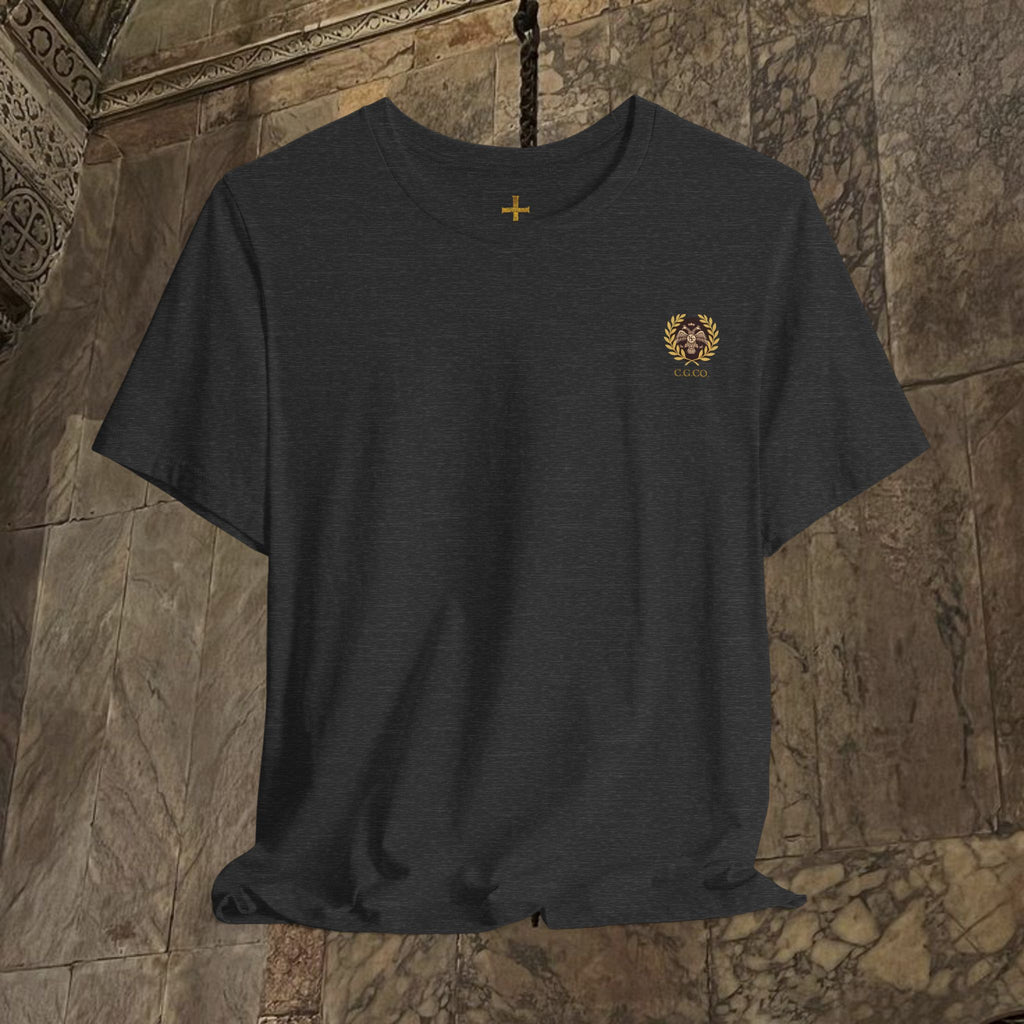 The Kings Fate Byzantine Inspired Cotton Graphic T-shirt Back version