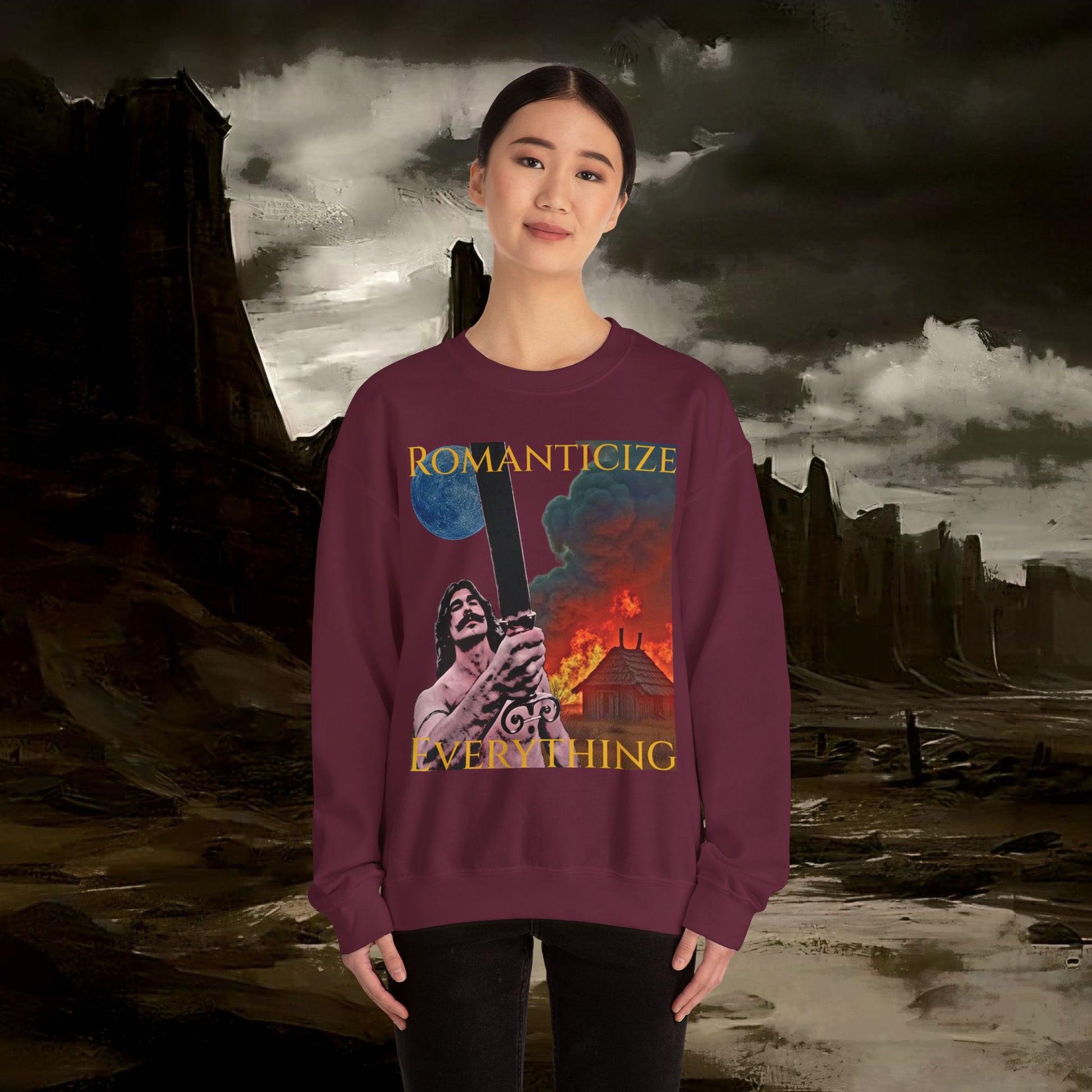 The Barbarian's Mirror, Unisex Crewneck Graphic Sweatshirt