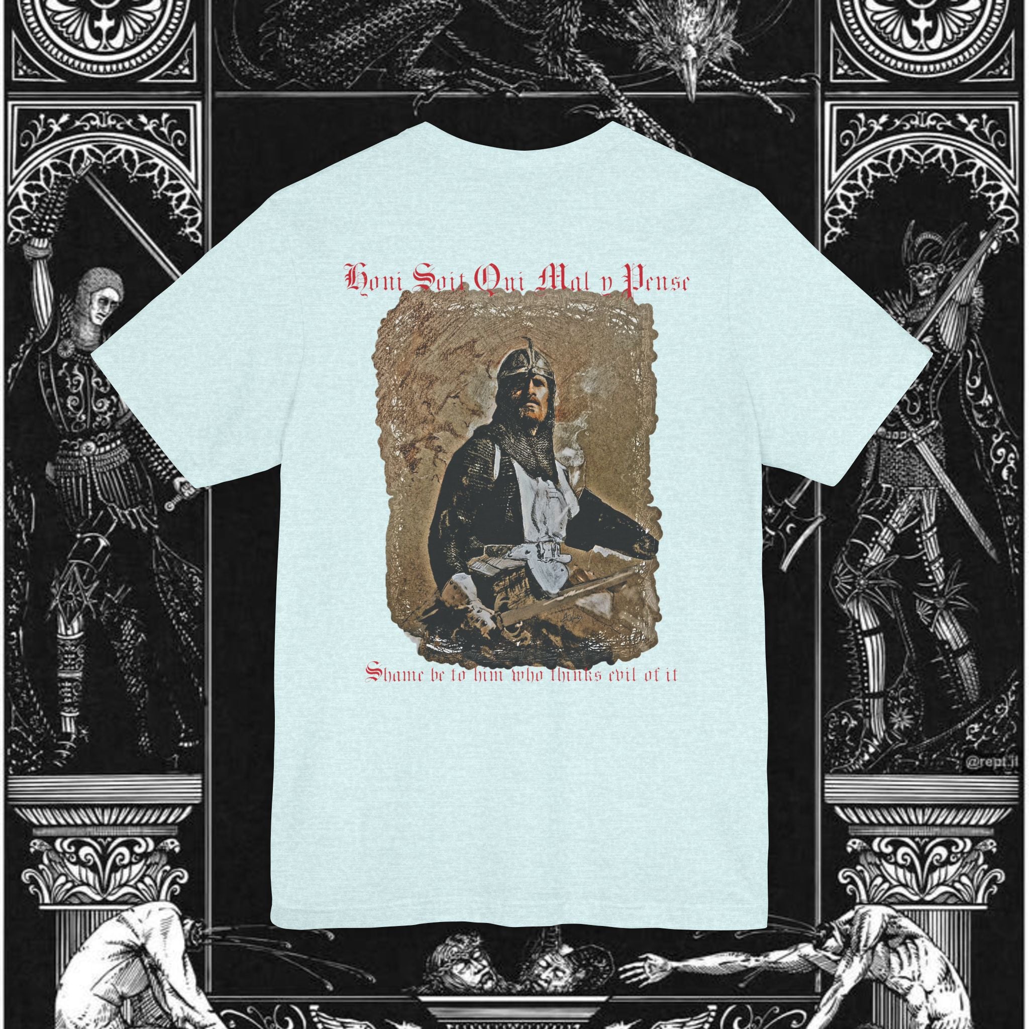 The Knight's Rest Medieval Fantasy Graphic T-Shirt