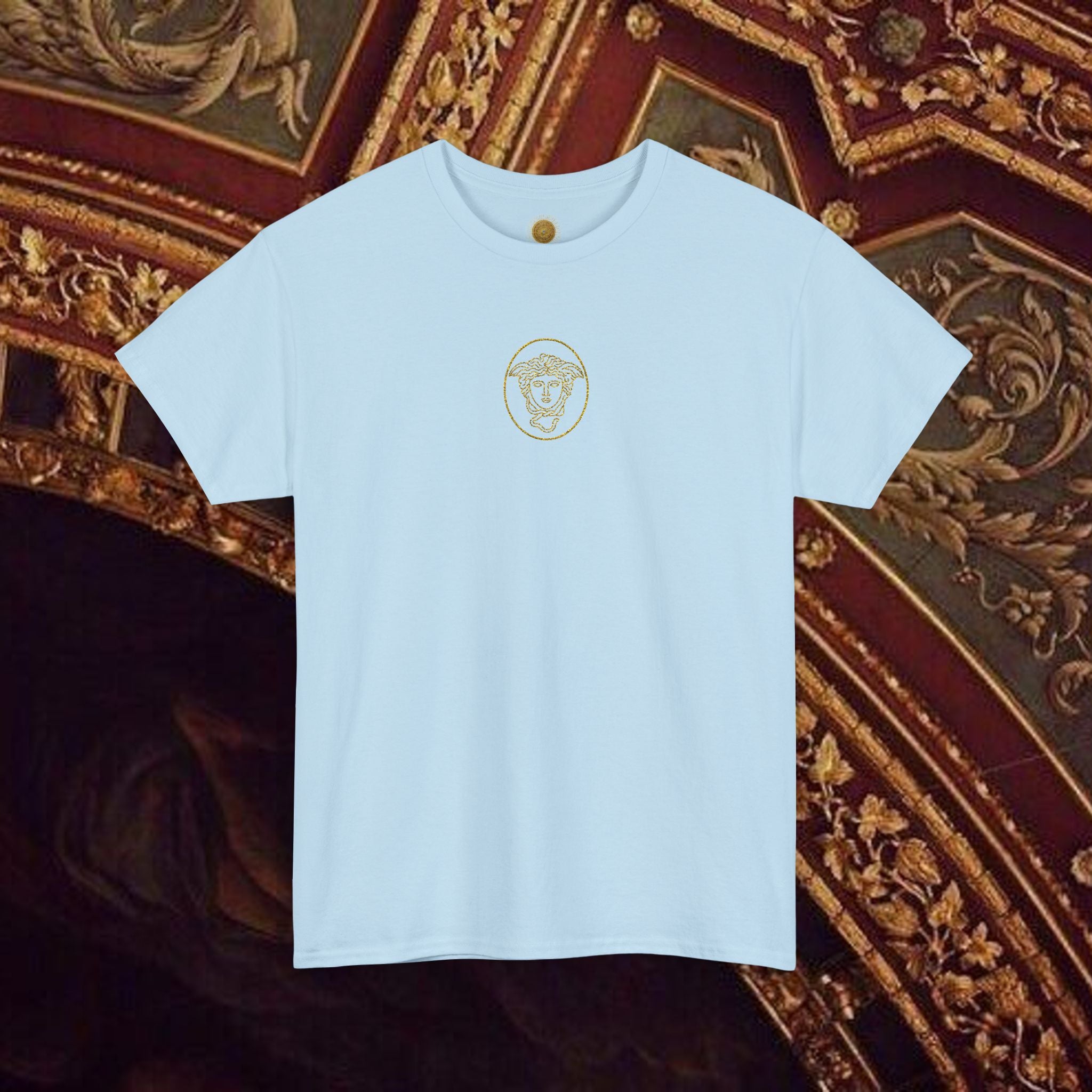 Medusa's Head Unisex Heavy Cotton Tee, Colorful Graphic Tee