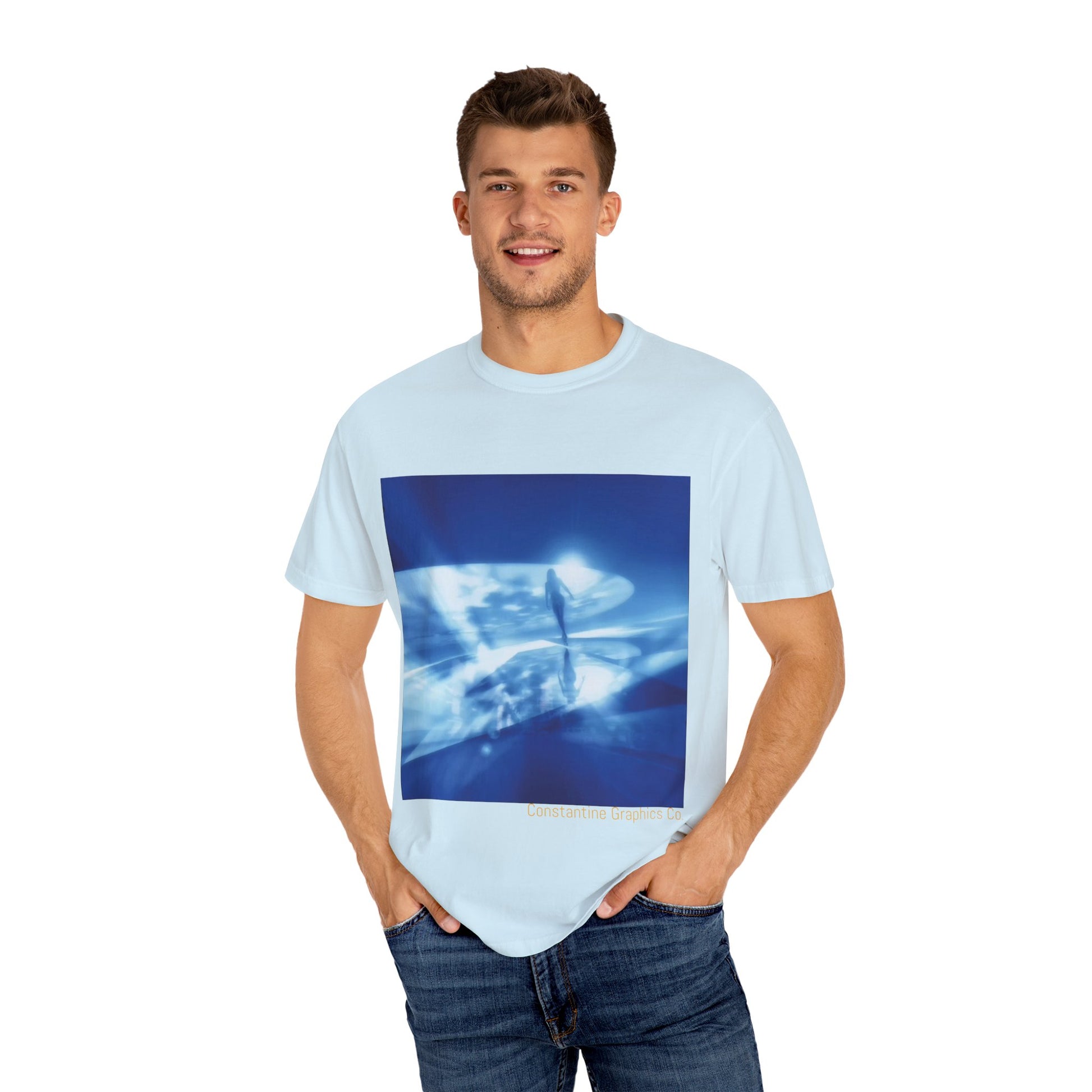 The Blue Portal Cyber Y2k Graphic T Shirt