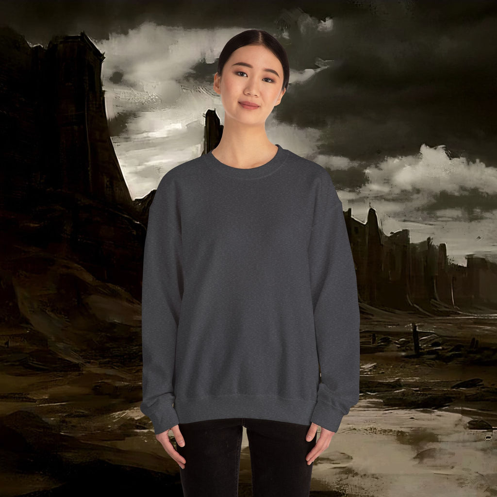 The Barbarian's Mirror Fantasy Medieval Inspired Unisex Sweatshirt Back Version