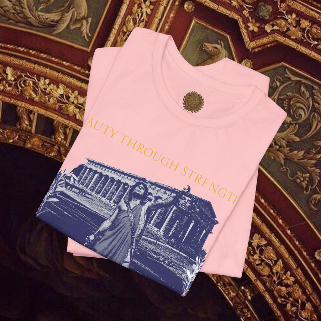 The Hero's Victory Classically-Themed Cotton Graphic T Shirt