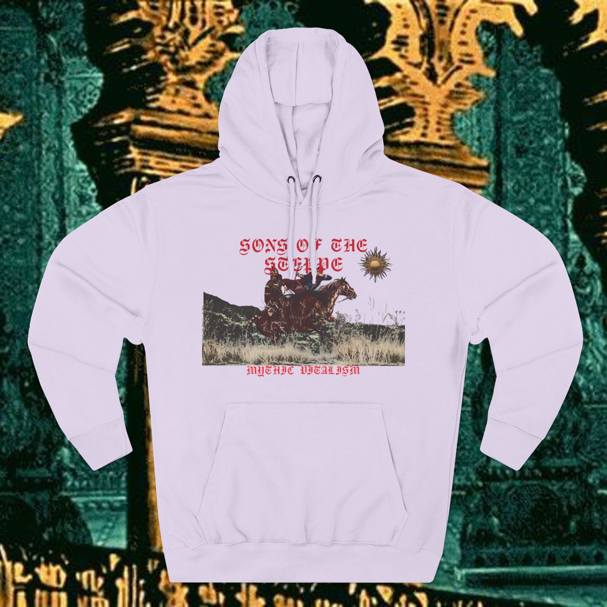 Son of the Steppe Fleece Medieval Graphic Hoodie
