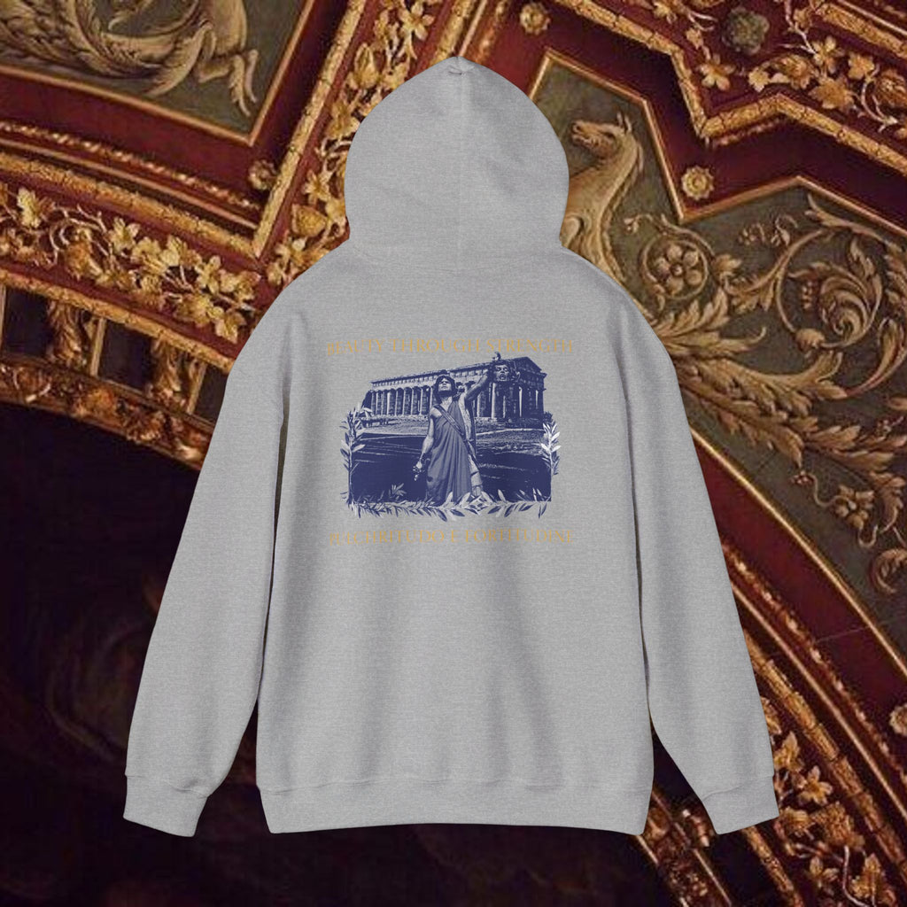The Hero's Victory Classically-Themed Cotton Graphic Hoodie
