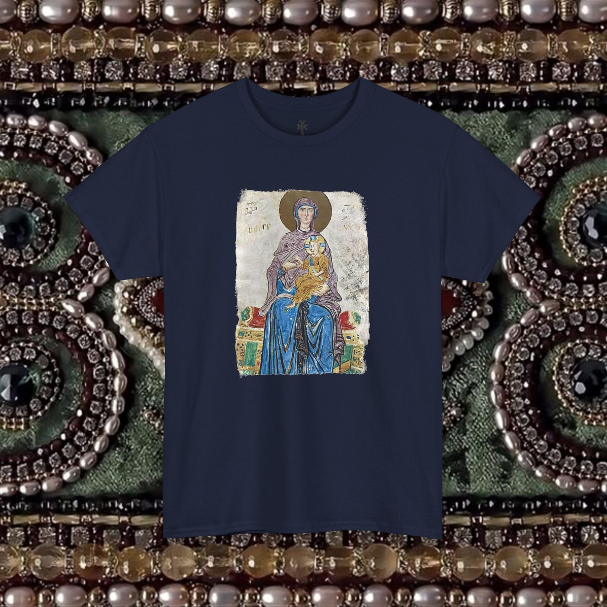 Armenian Manuscript Virgin and Christ Graphic T-Shirt