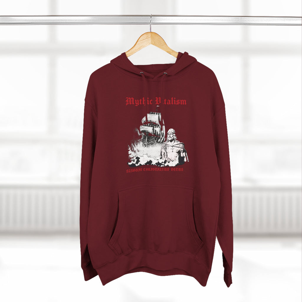 Mythical Vitalism, Sanguis Christianus Vetus Adventure and Exploration Inspired Graphic Fleece Hoodie