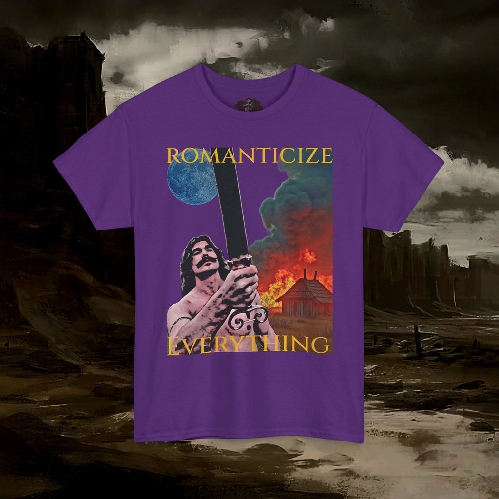 The Barbarian's Mirror Unisex Tee with Vintage Design Casual Wear, Everyday Style