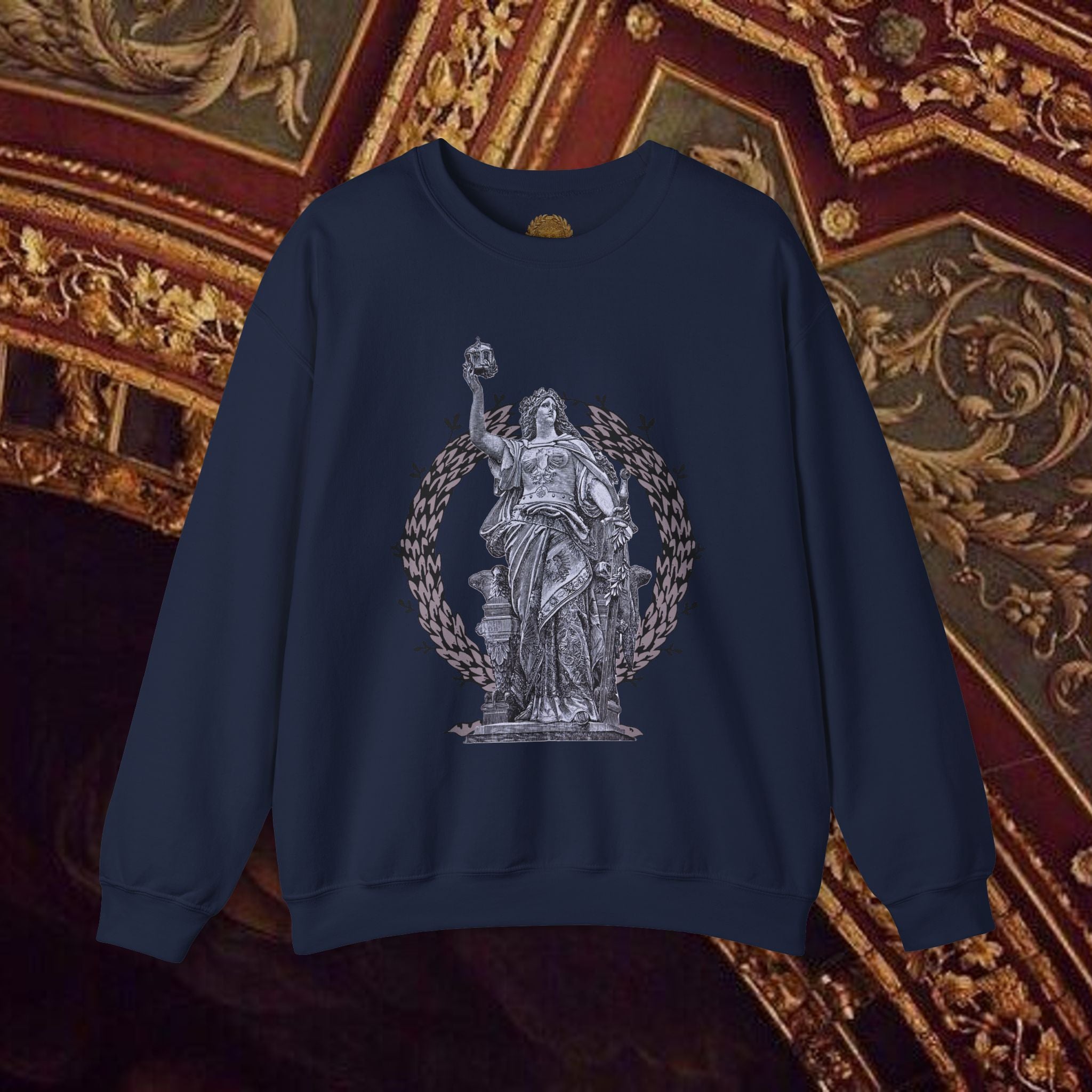 Goddess Victory Neo-Classical Crewneck Sweatshirt piece