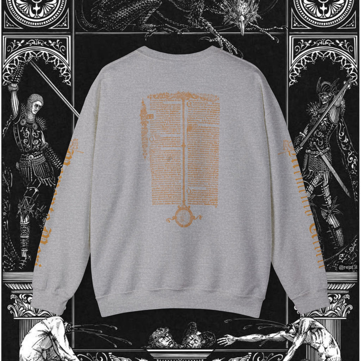 The Circle of Life Medieval Fantasy Inspired Graphic Sweatshirt