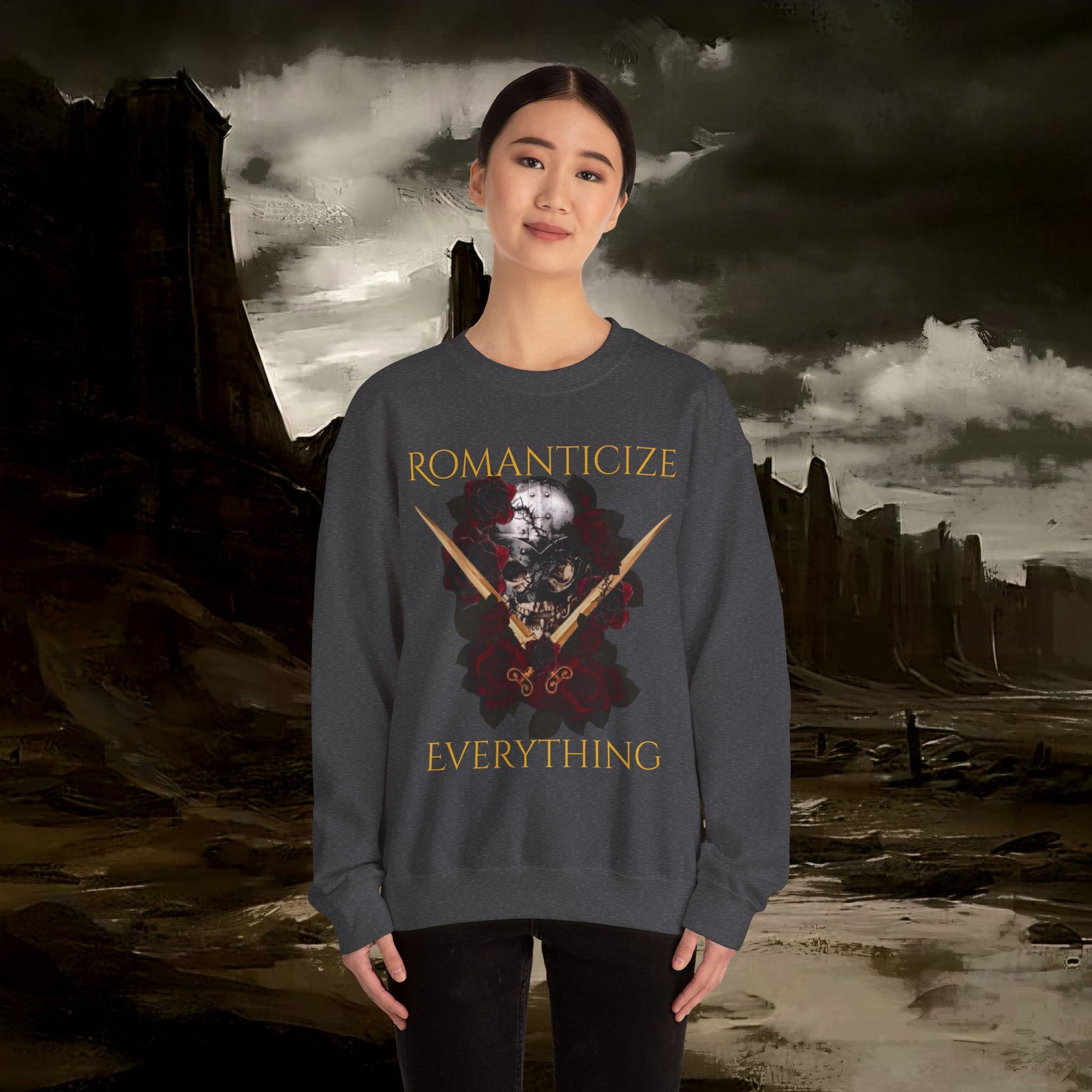 The Barbarian's Fate Medieval Fantasy Inspired Graphic Sweatshirt