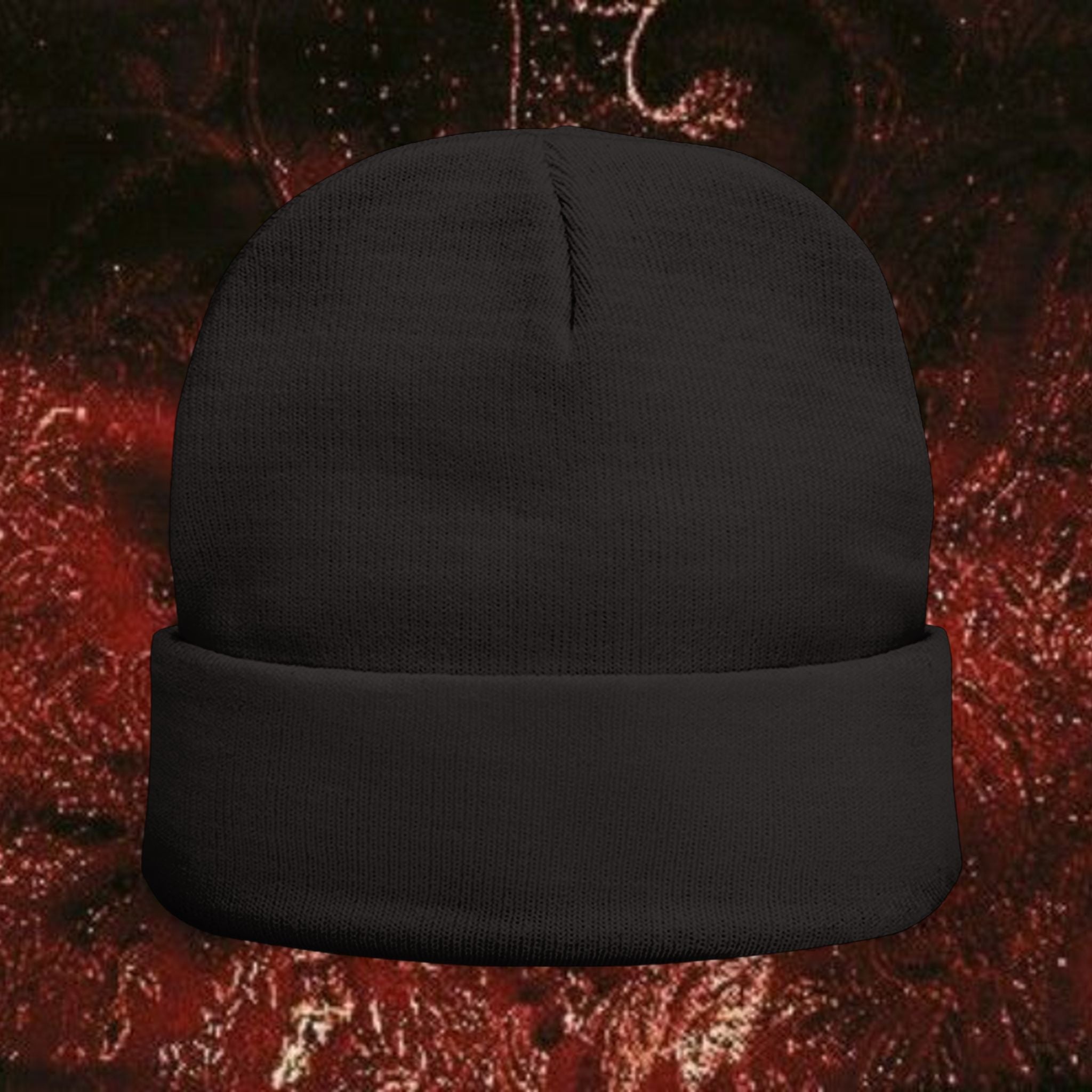 Medusa Wrath Embroidered Knit Beanie - Greek Mythology Winter Hat