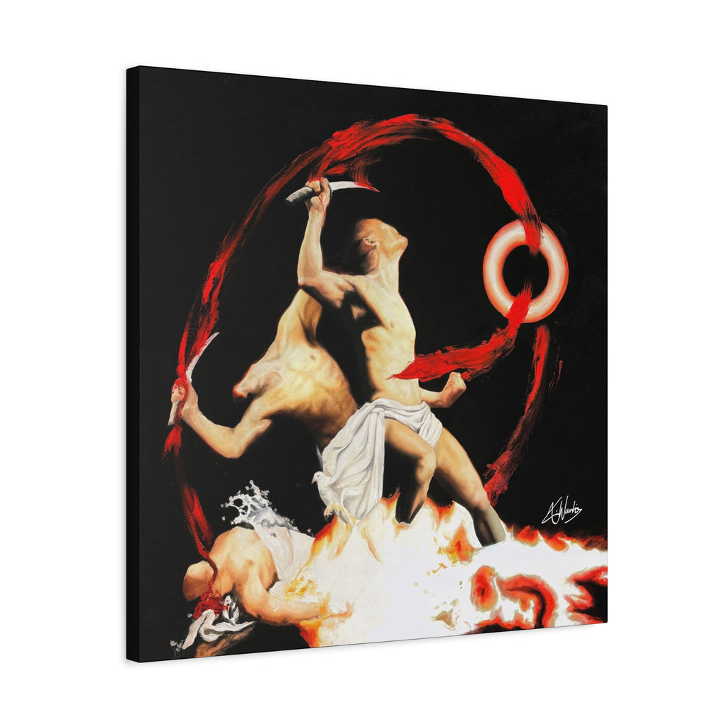 The Samurai's Vengeance Medieval Fantasy Canvas