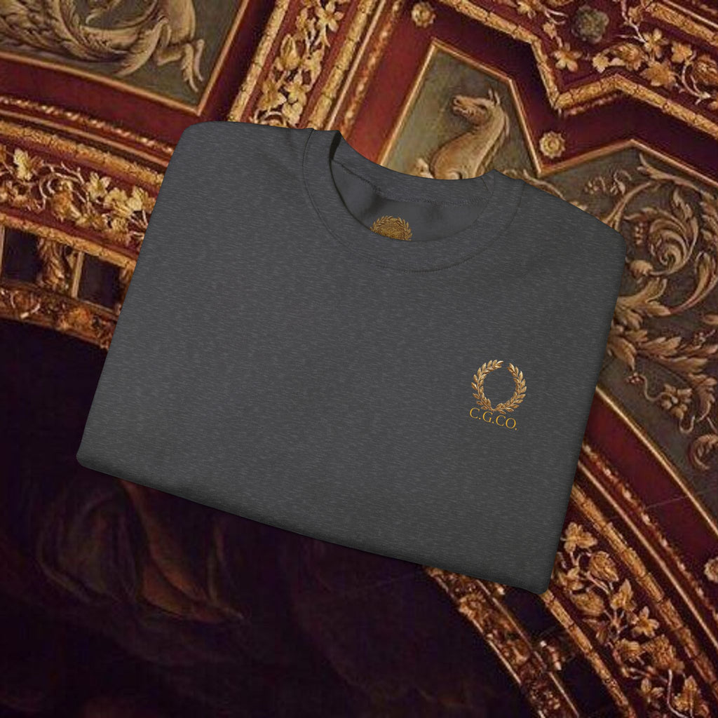 The Hero's Victory Classically-Themed Cotton Graphic Sweatshirt Back Version