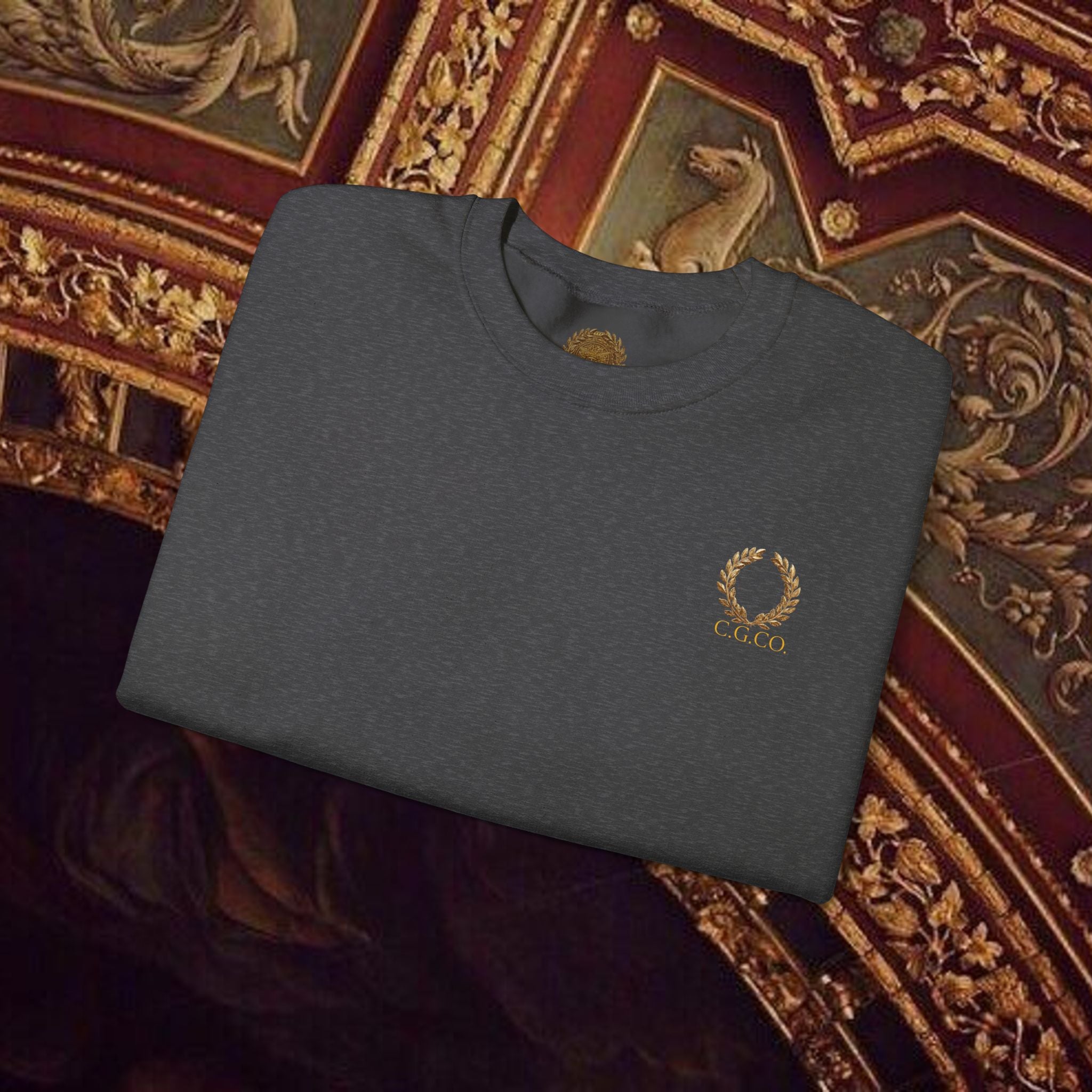 The Hero's Victory Classically-Themed Cotton Graphic Sweatshirt Back Version