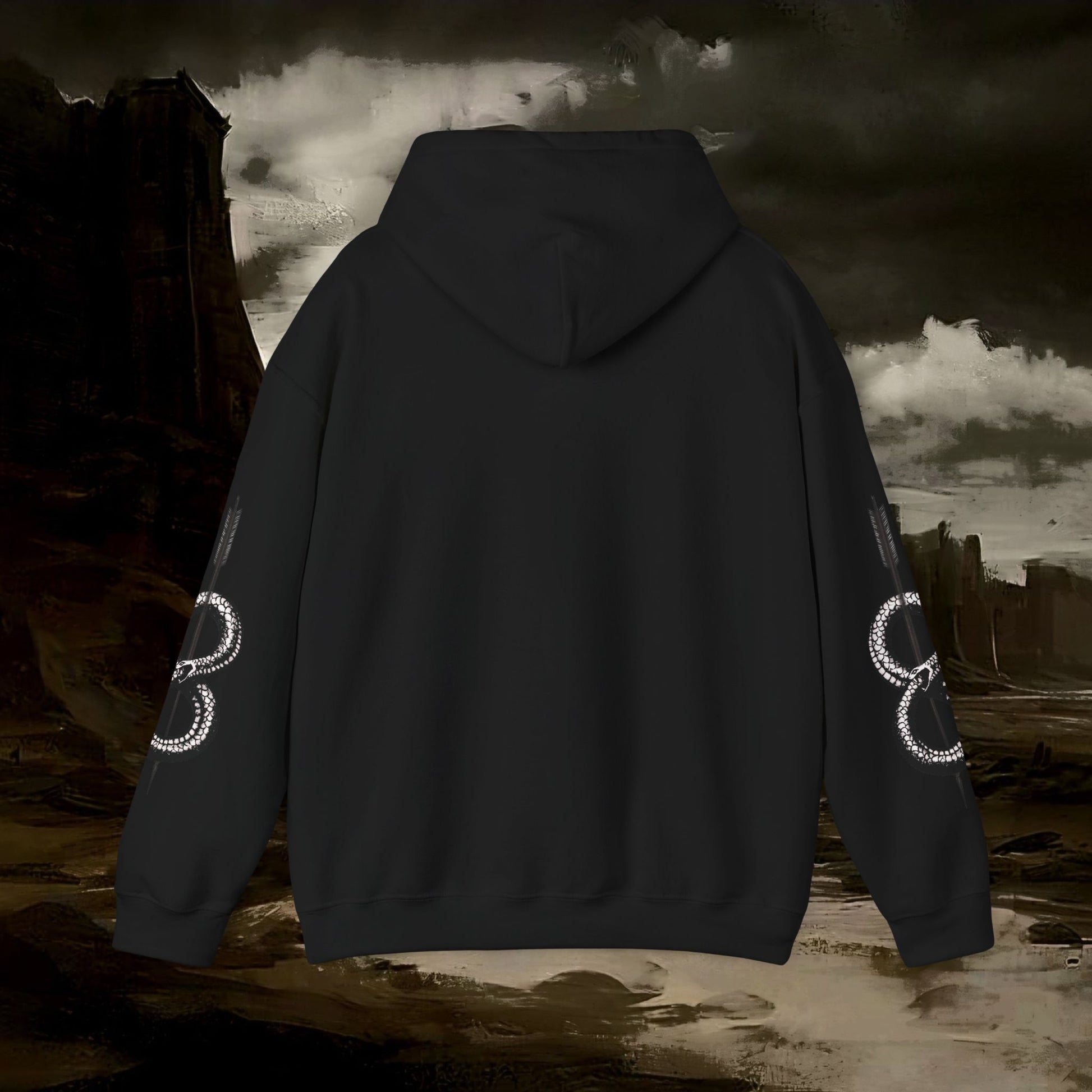 The Barbarian's Fate Medieval Fantasy Inspired Gothic Graphic Hoodie