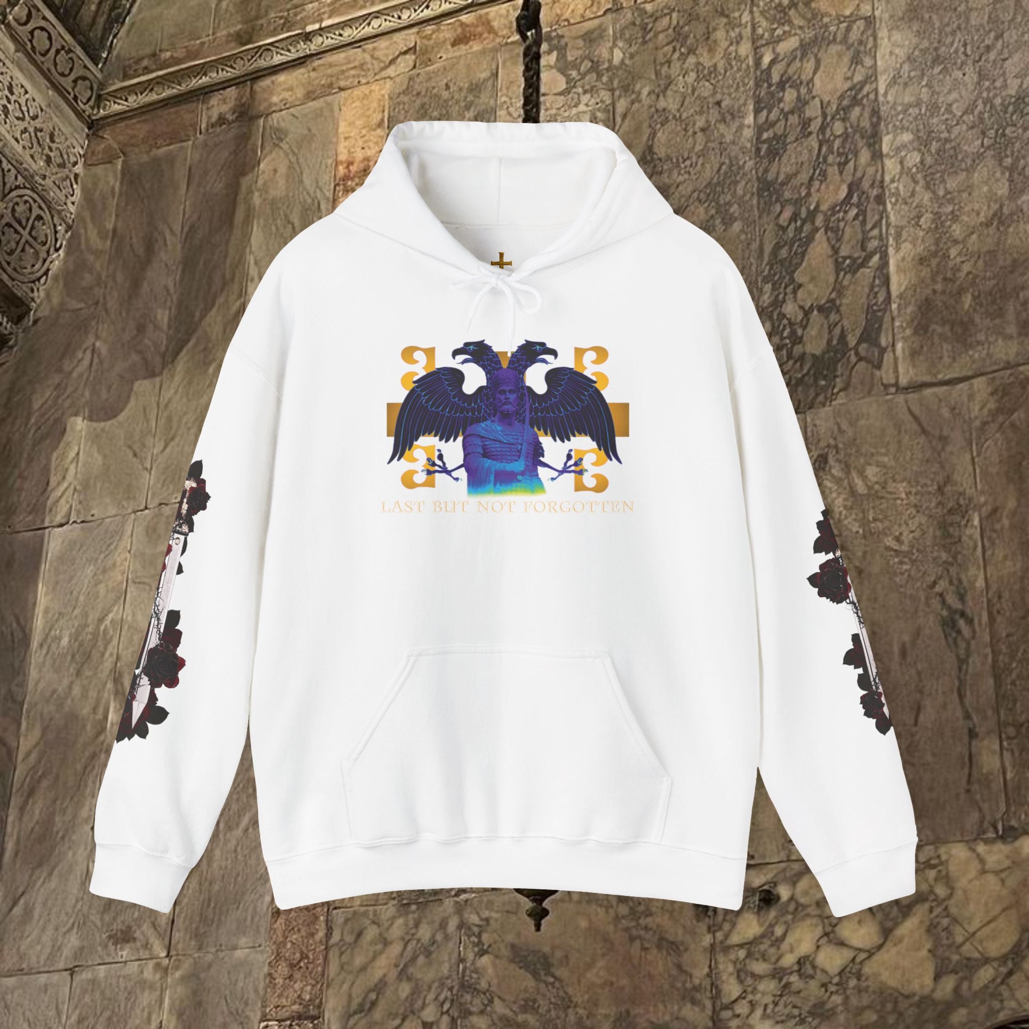 The Last Great Emperor Byzantine Inspired Graphic Hoodie Front Version