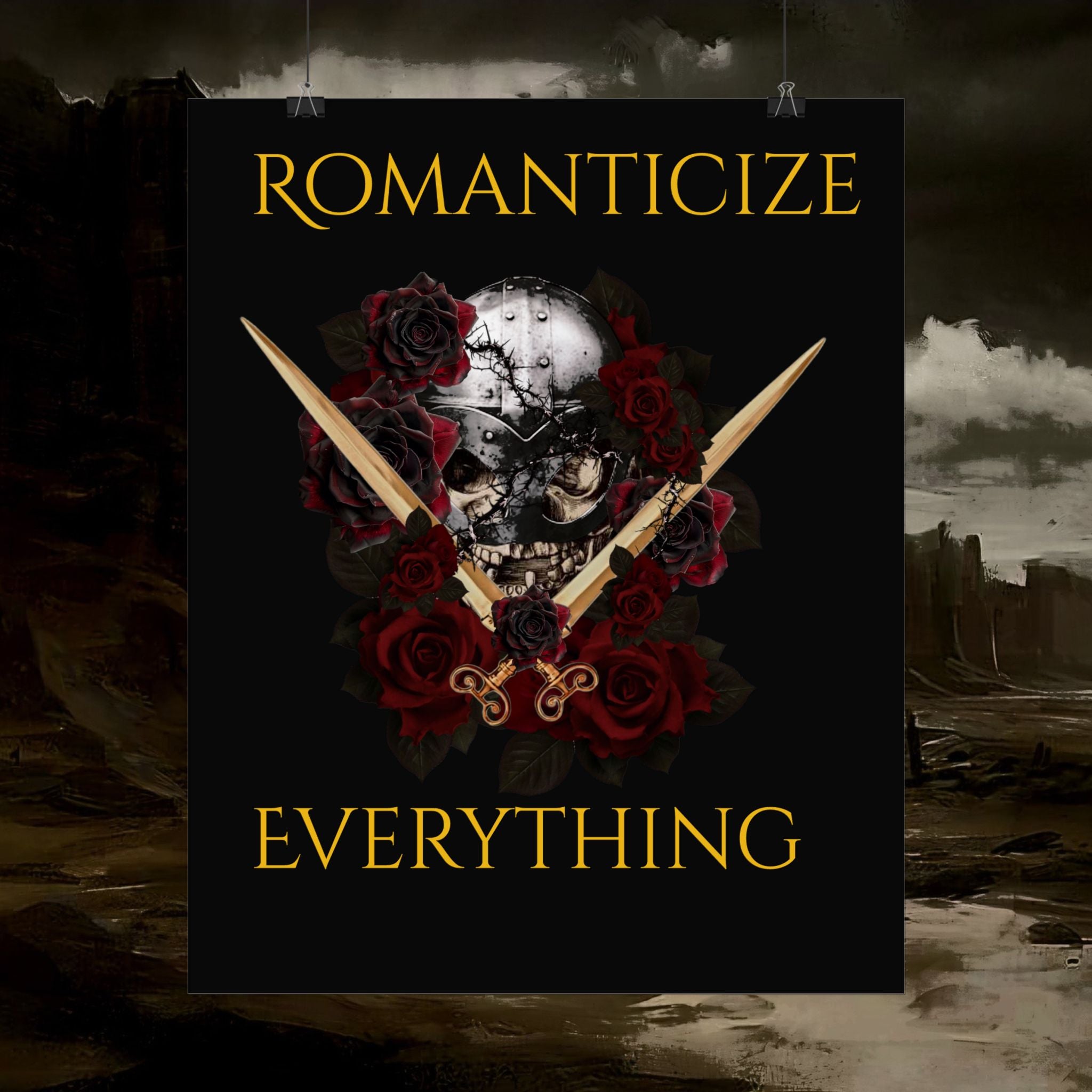 The Barbarian's Fate Early Medieval Fantasy Saxon themed Rolled Posters