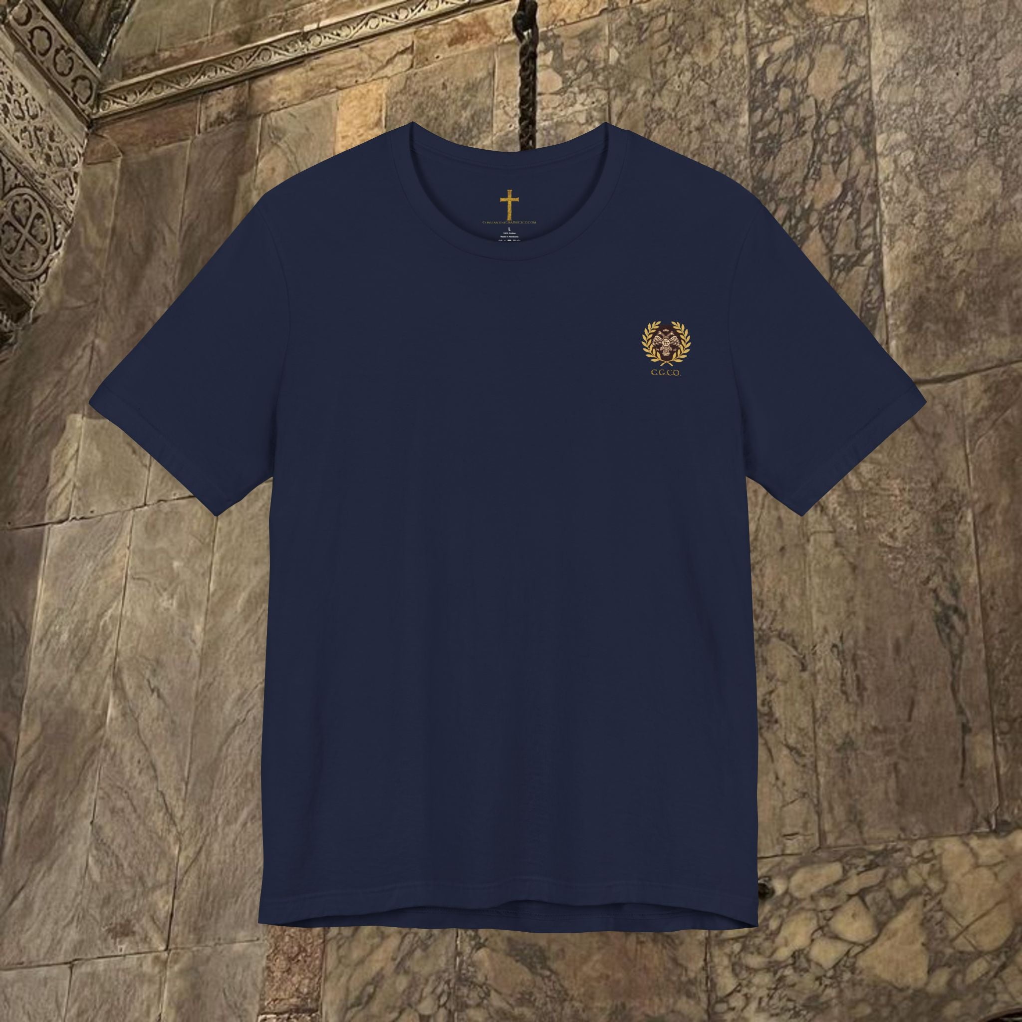 The Last Great Emperor Byzantine Inspired Cotton Graphic T-shirt Back Version