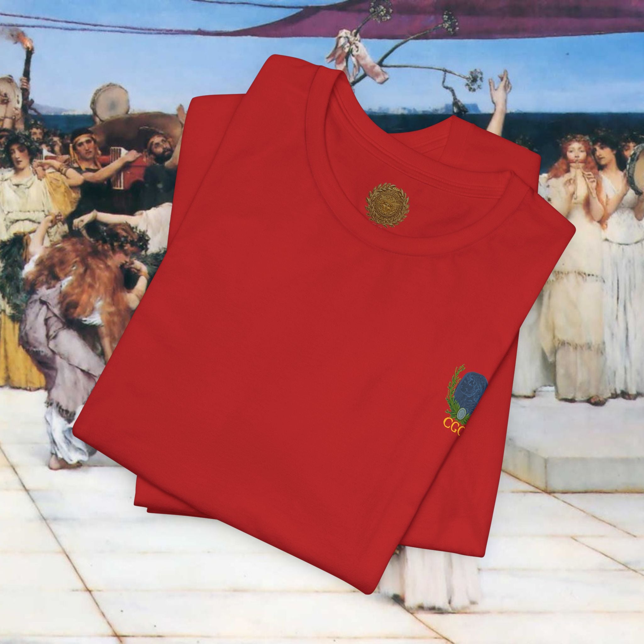 Roman Warrior Plumed Helmet Cameo T-Shirt