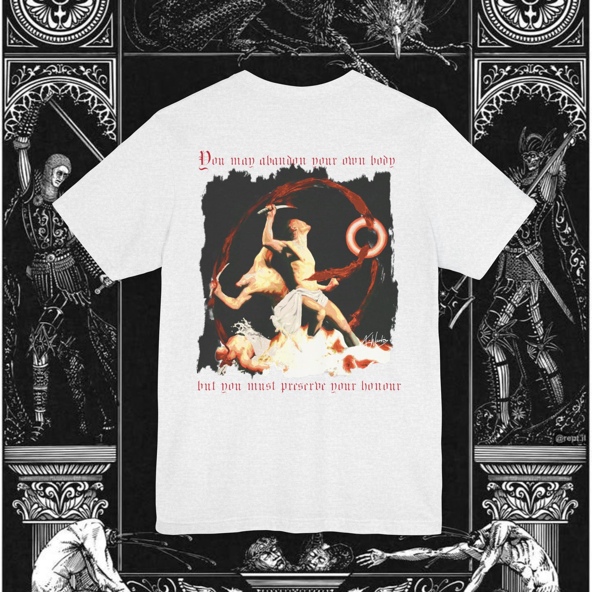 The Samurai's Vengeance Medieval Fantasy Graphic Shirt