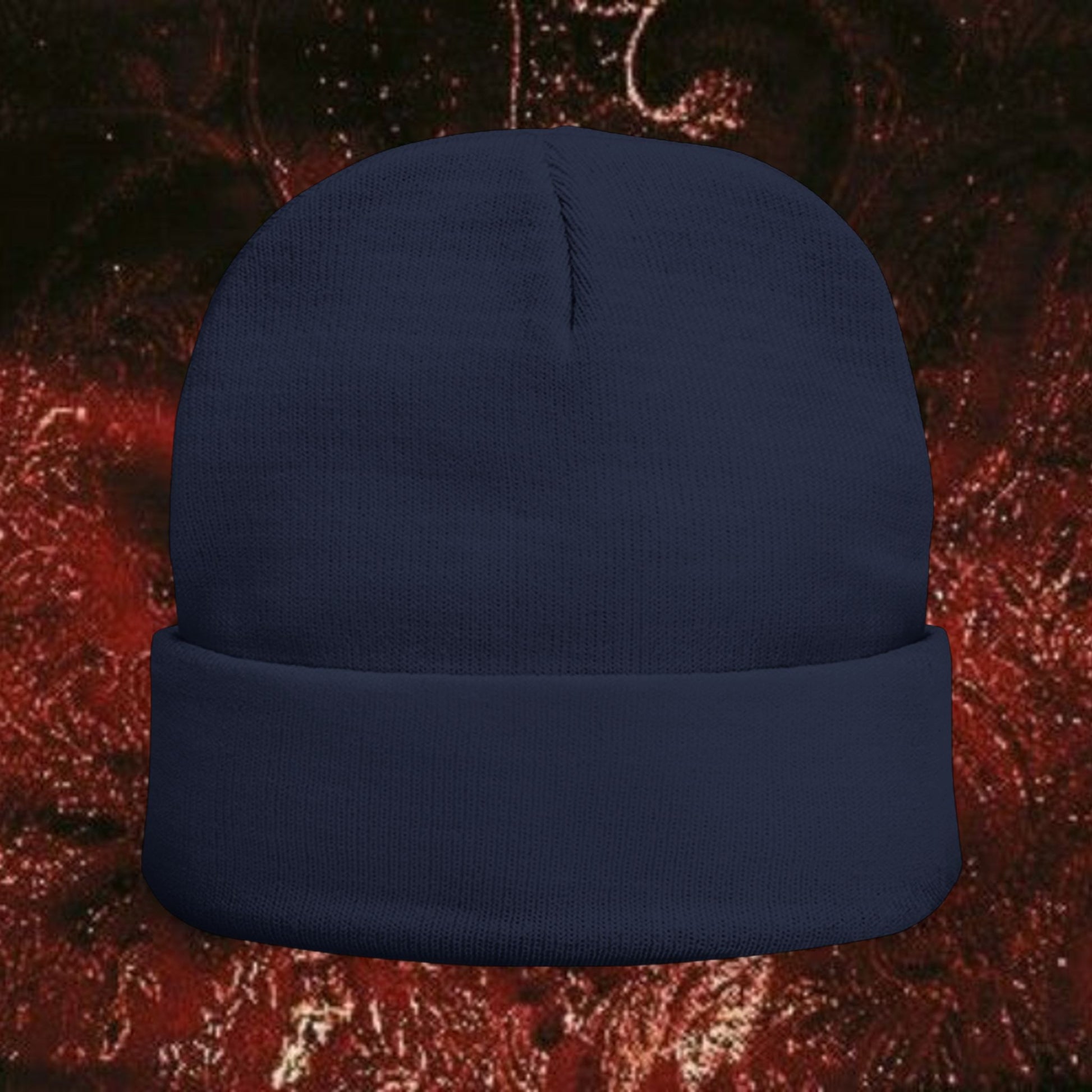 Gold Laurel Knit Beanie with Embroidered Laurel Wreath, Winter Accessory, Cozy Gift for Him/Her, Fall/Winter Fashion, Casual Headwear