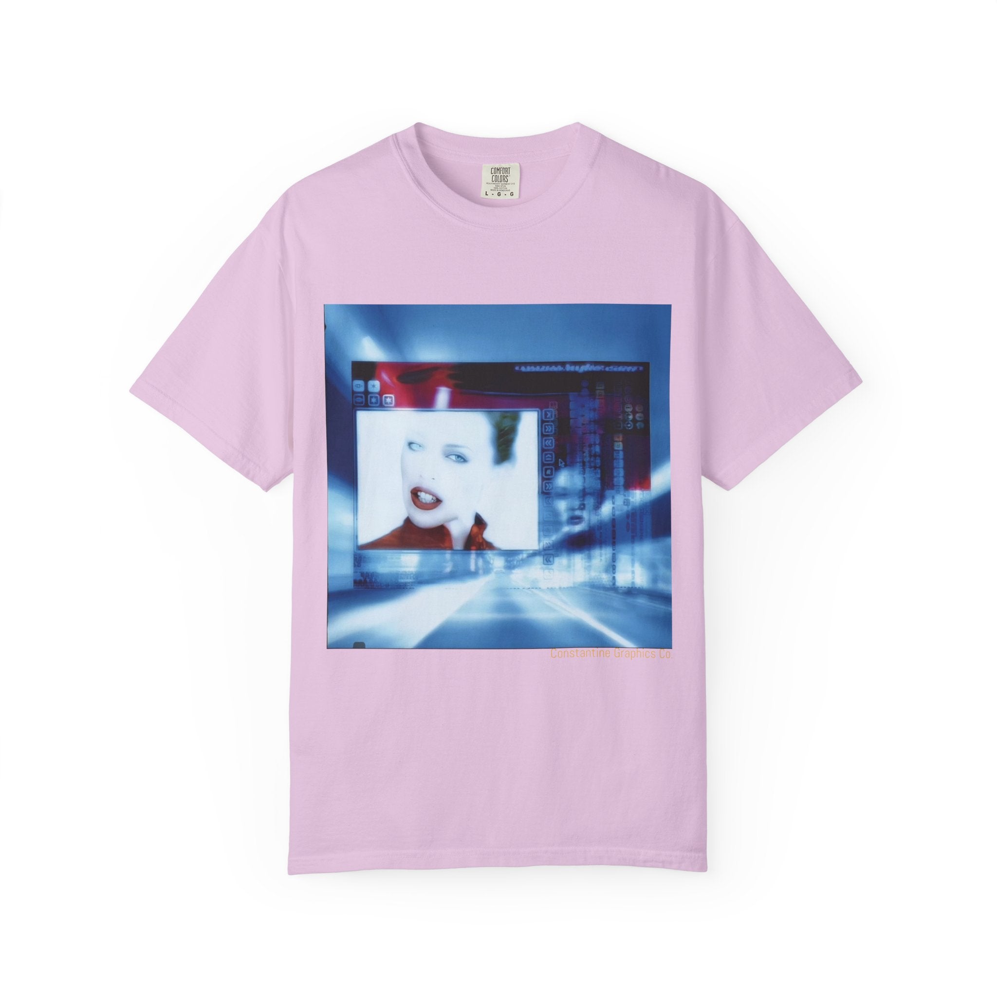 Digital Pop Up Cyber Y2K Graphic T-Shirt
