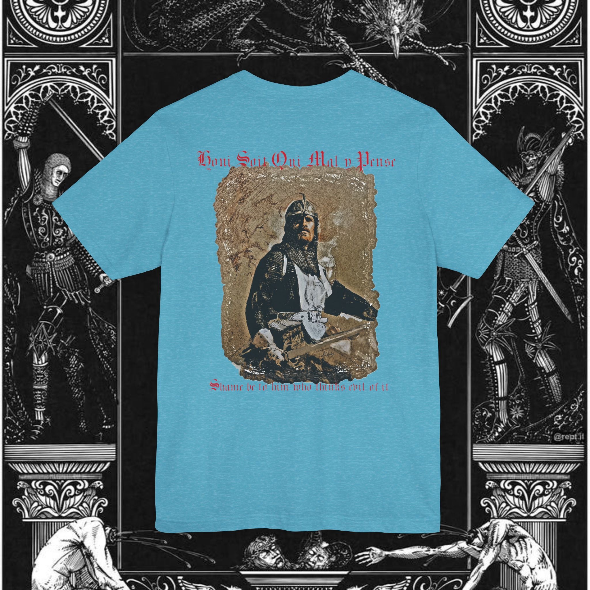 The Knight's Rest Medieval Fantasy Graphic T-Shirt