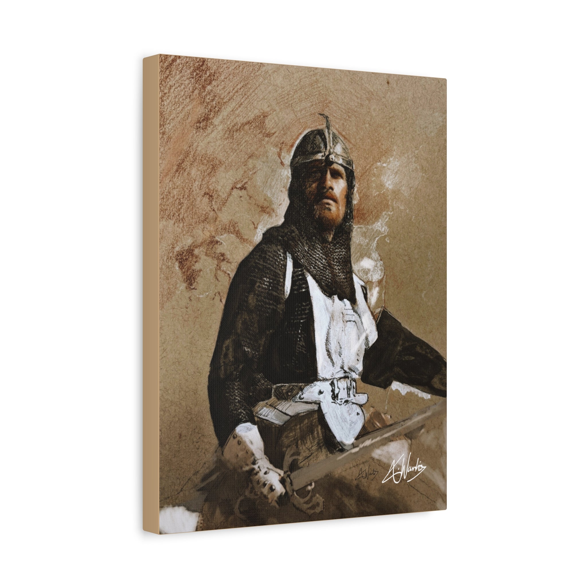 The Knight's Rest Medieval Fantasy Canvas