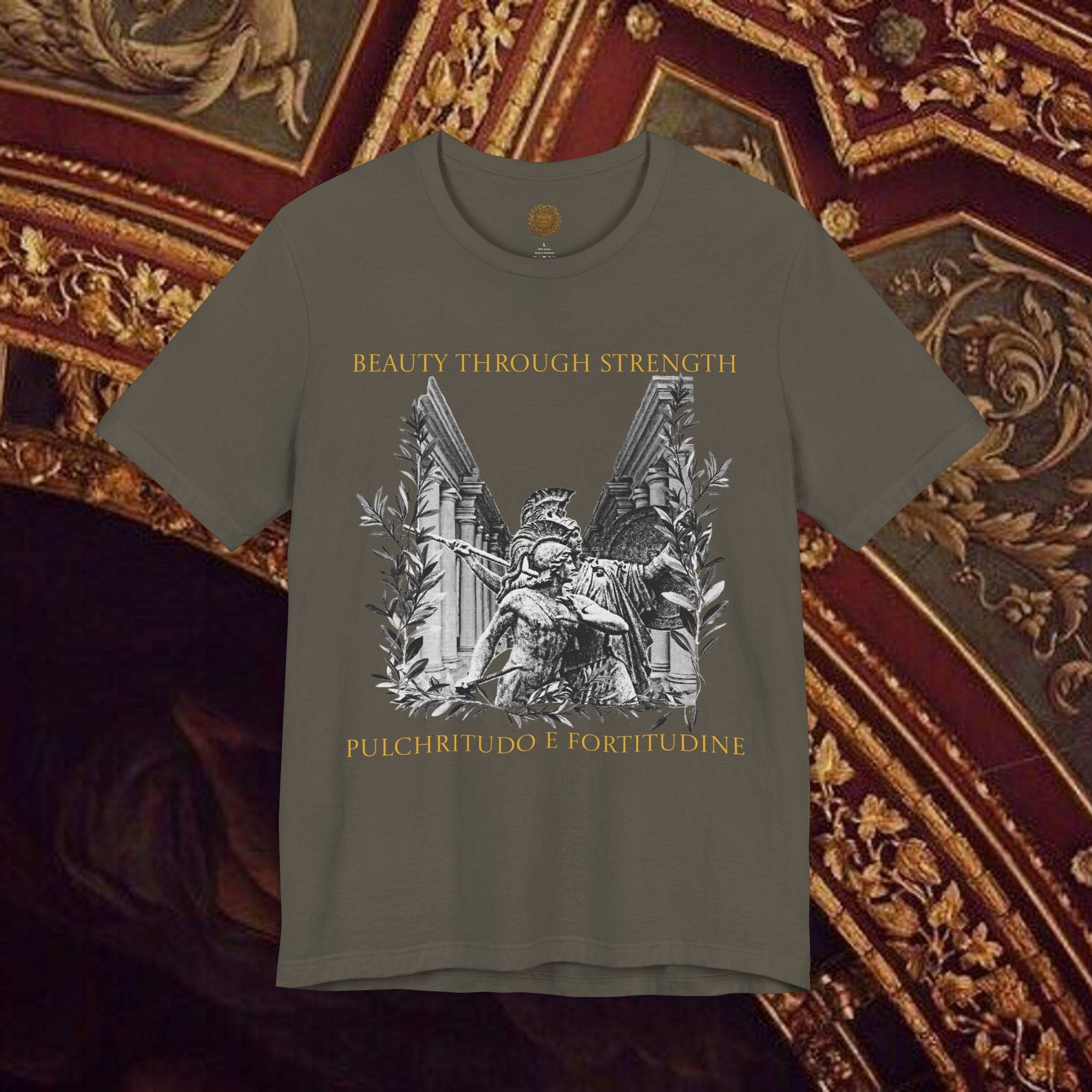 The Goddess's Protection Classically-Inspired Cotton Graphic T Shirt