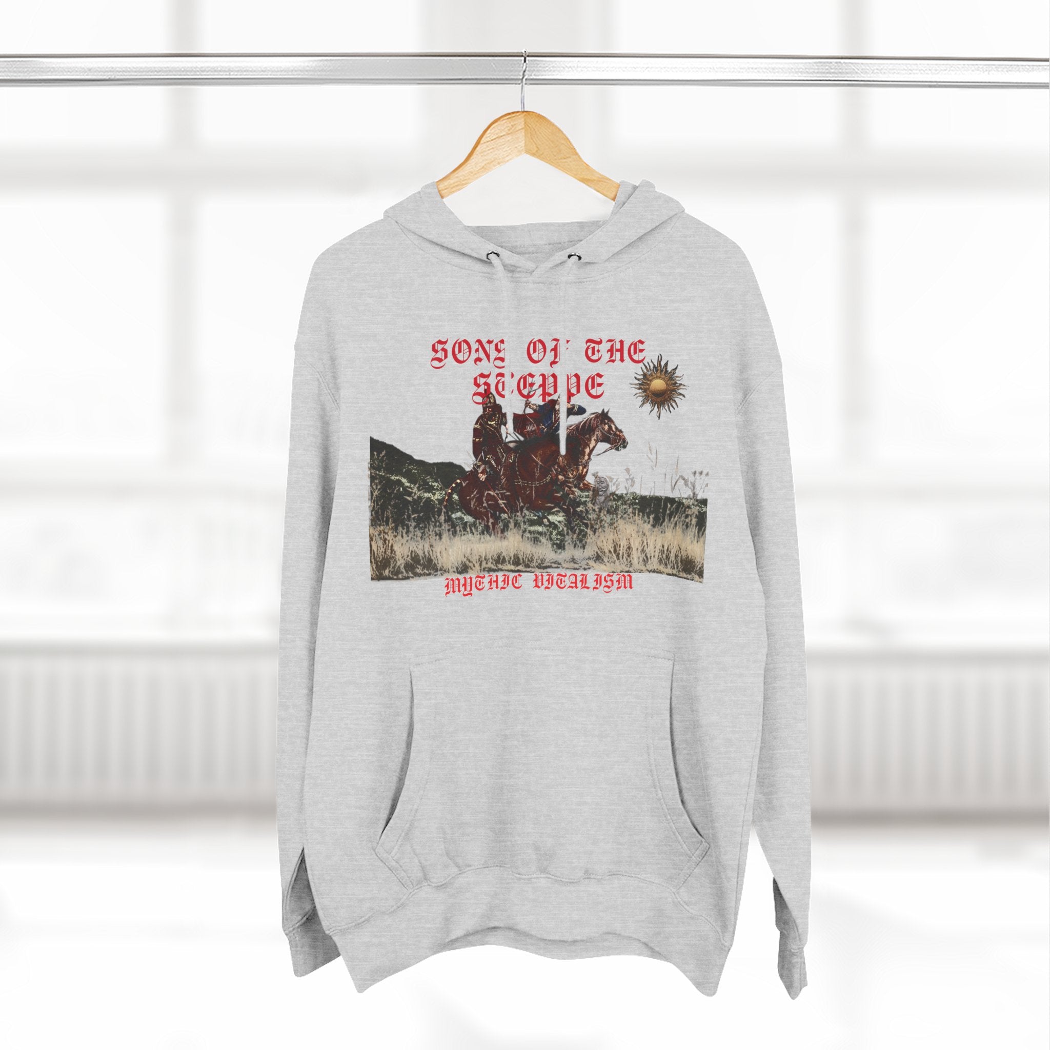 Son of the Steppe Fleece Medieval Graphic Hoodie