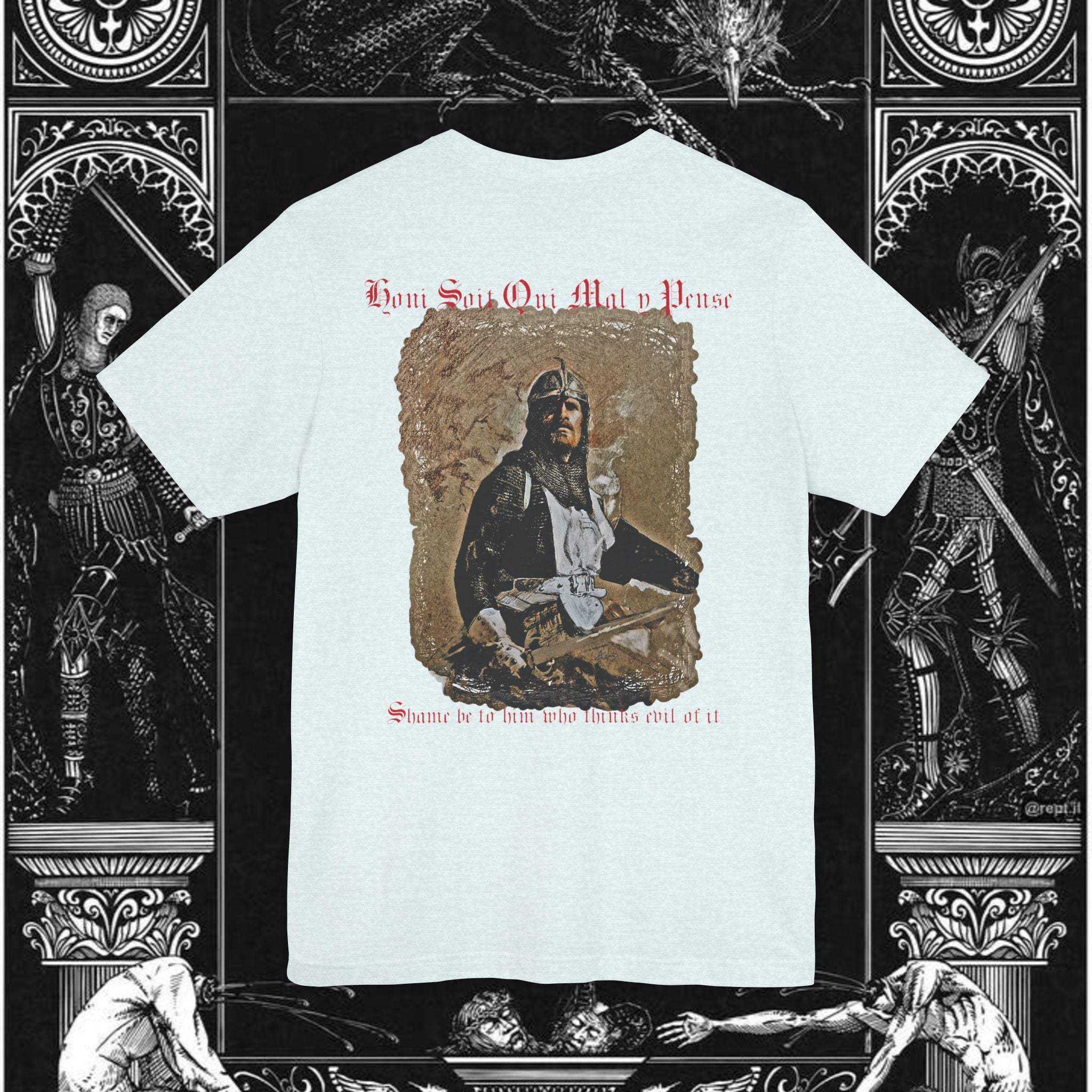 The Knight's Rest Medieval Fantasy Graphic T-Shirt