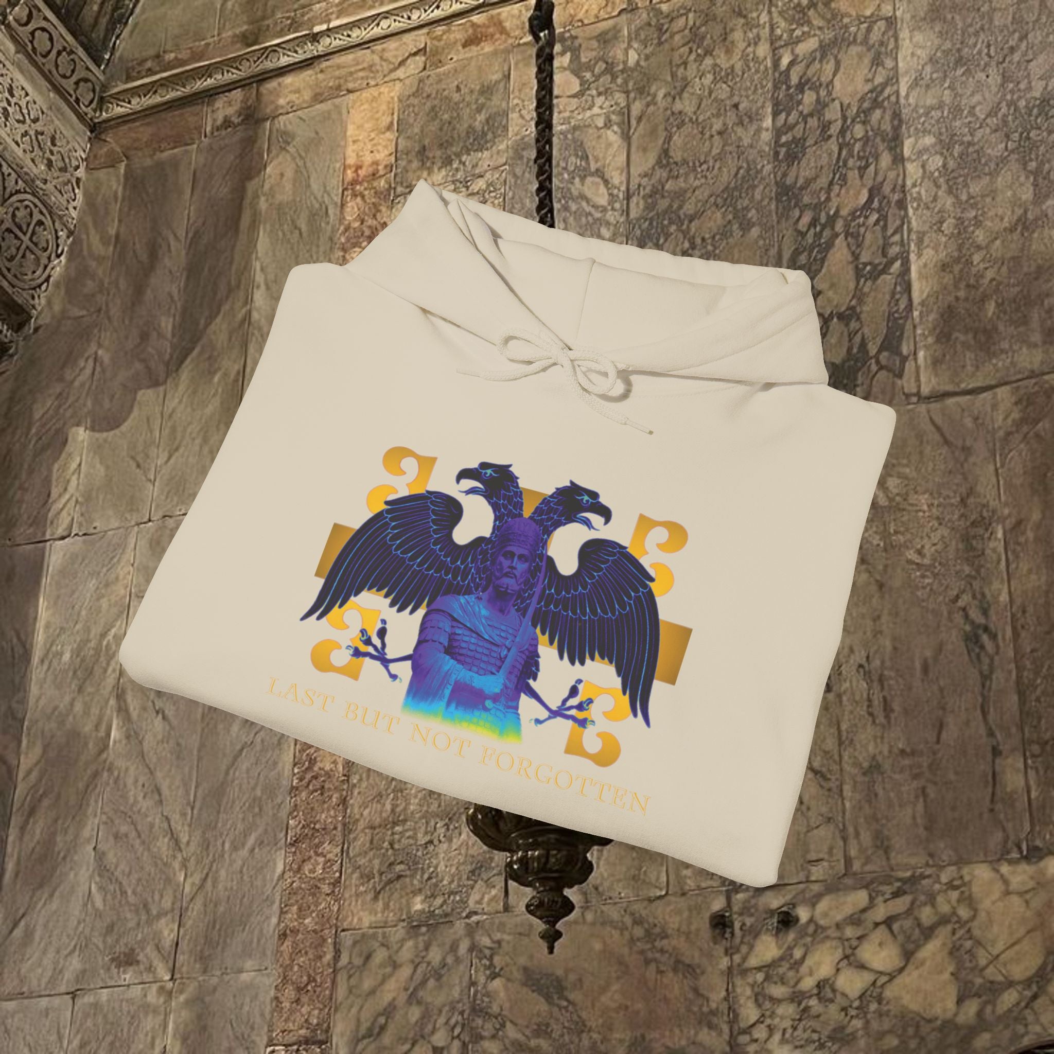 The Last Great Emperor Byzantine Inspired Graphic Hoodie Front Version