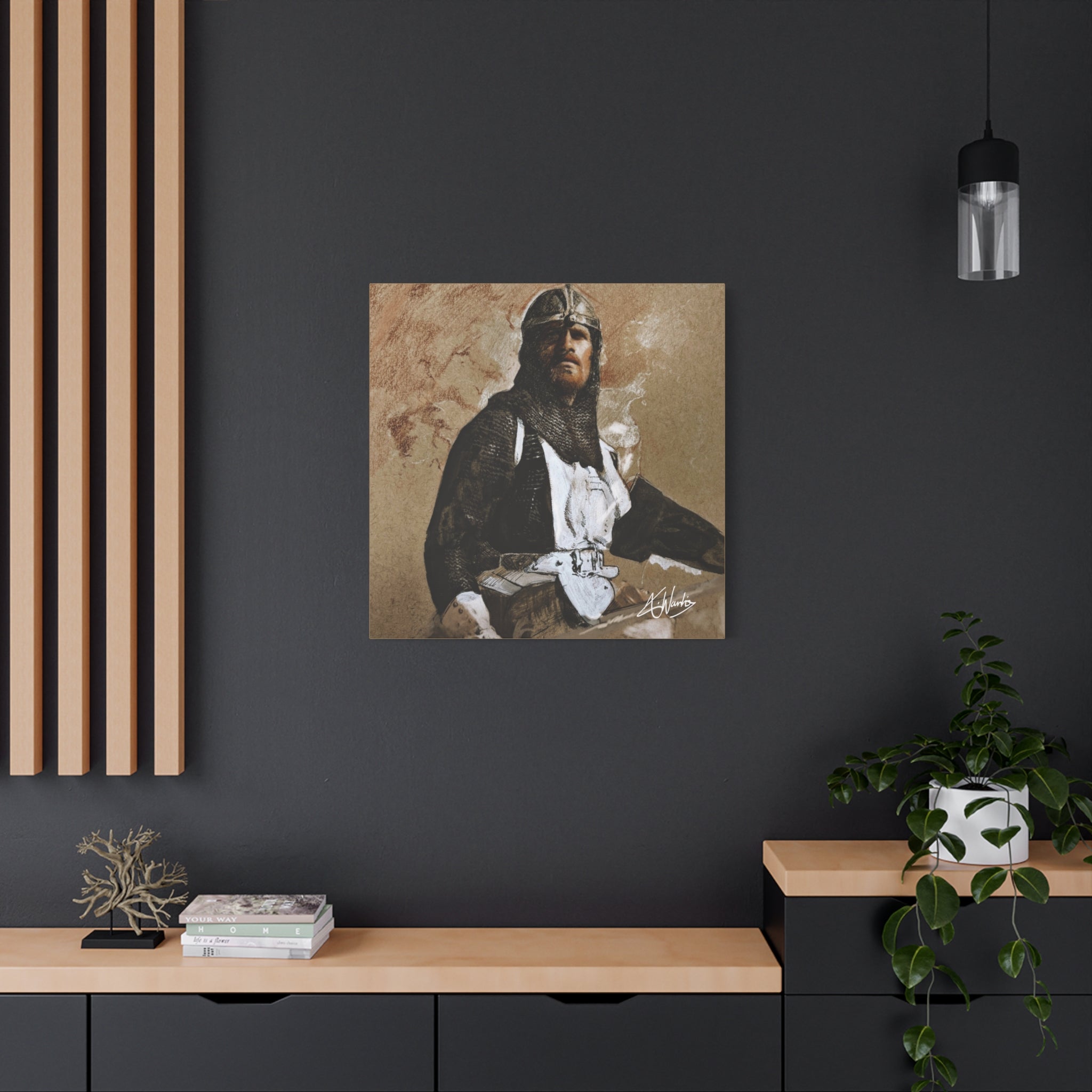 The Knight's Rest Medieval Fantasy Canvas