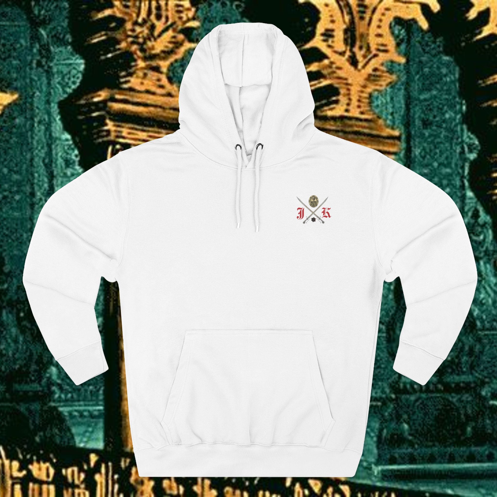 Mythic Vitalism, Sanguis Christianus Vetus Exploration and Adventure Inspired Graphic Fleece Hoodie back version